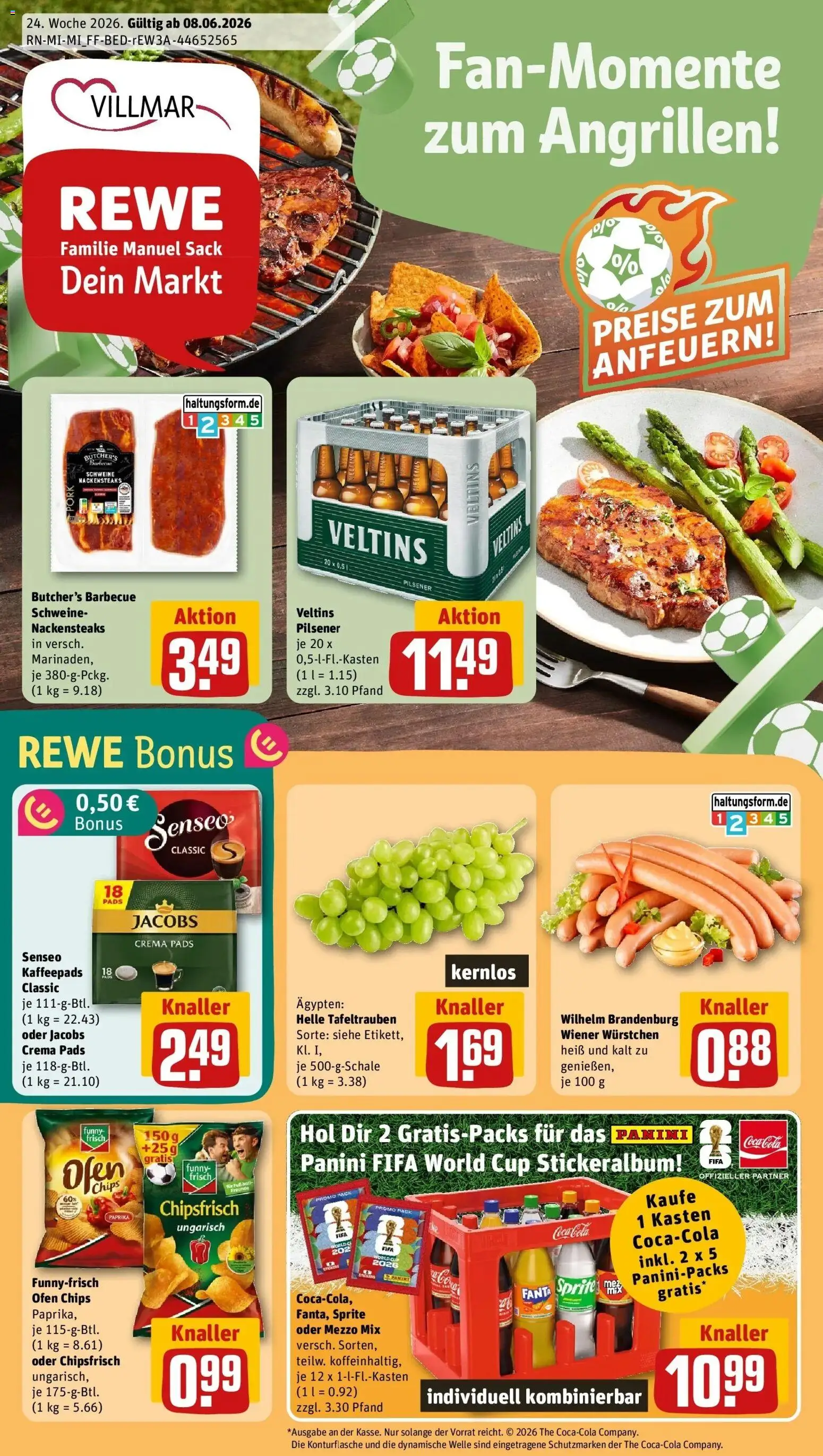 Vorschau von dem Prospekt des Geschäftes Rewe, gültig ab dem 08.06.2026
