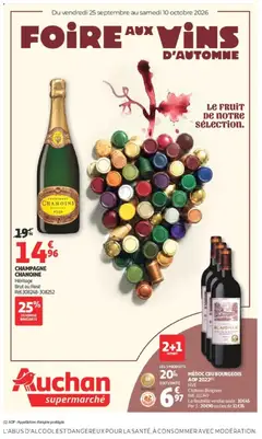 Prévisualisation de Auchan - Foire aux vins du magasin Auchan formulaire valide 25/09/2026