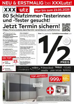 Vorschau von dem Prospekt des Geschäftes XXXLutz, gültig ab dem 09.05.2026