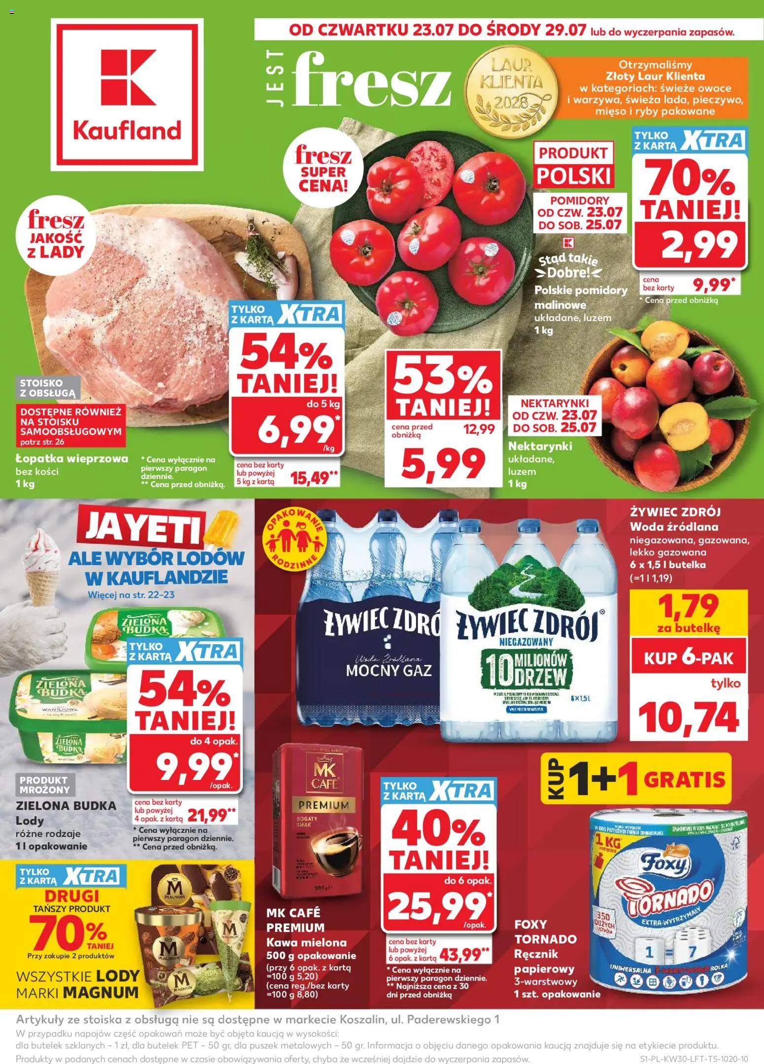 Pogląd gazetki "Kaufland gazetka" ze sklepu Kaufland ważnej od 23.07.2026