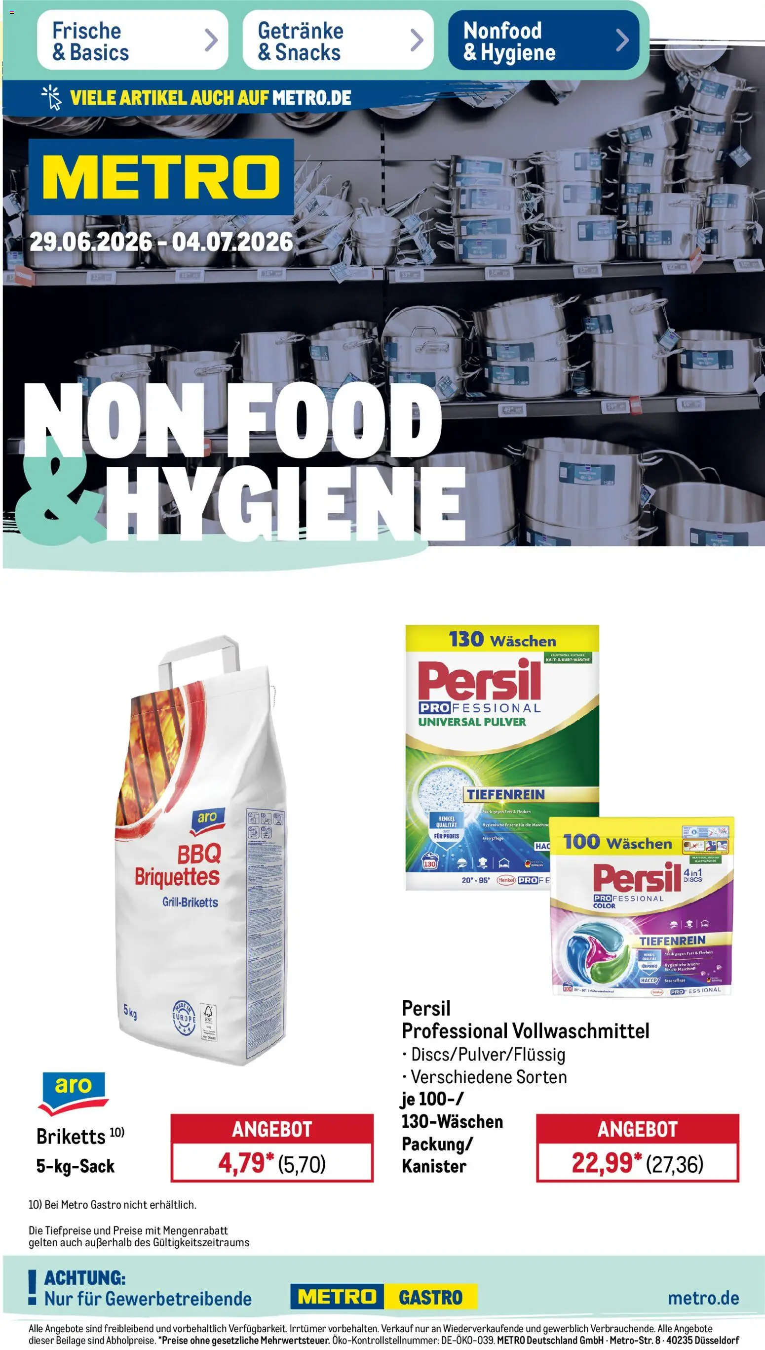 Vorschau von dem Prospekt des Geschäftes Metro, gültig ab dem 29.06.2026 - Persil