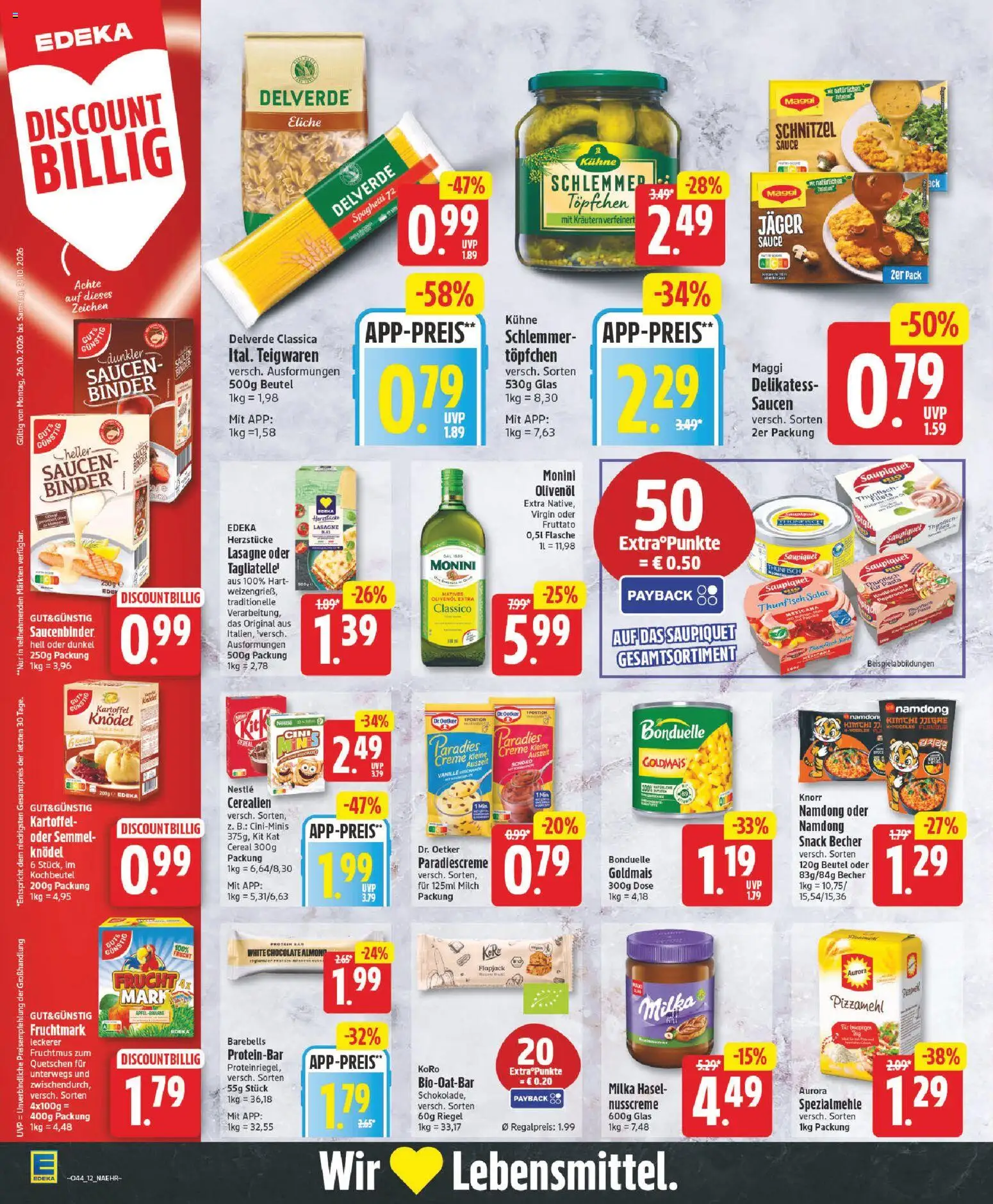 Vorschau von dem Prospekt des Geschäftes Edeka, gültig ab dem 26.10.2026