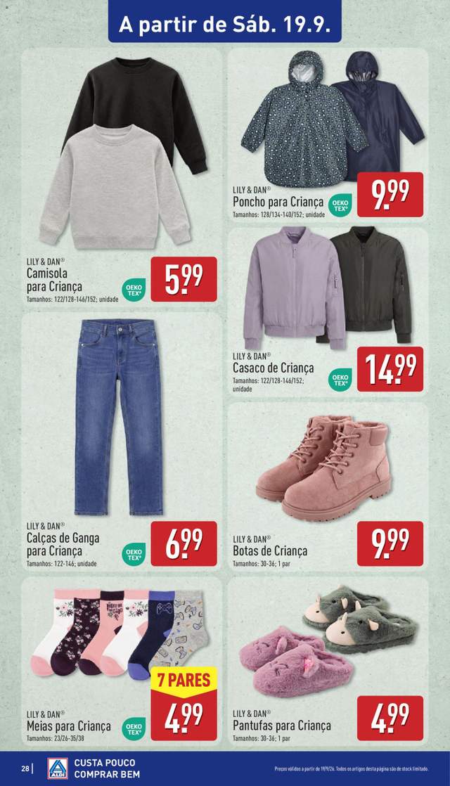 Novo folheto Aldi a partir de 14/09