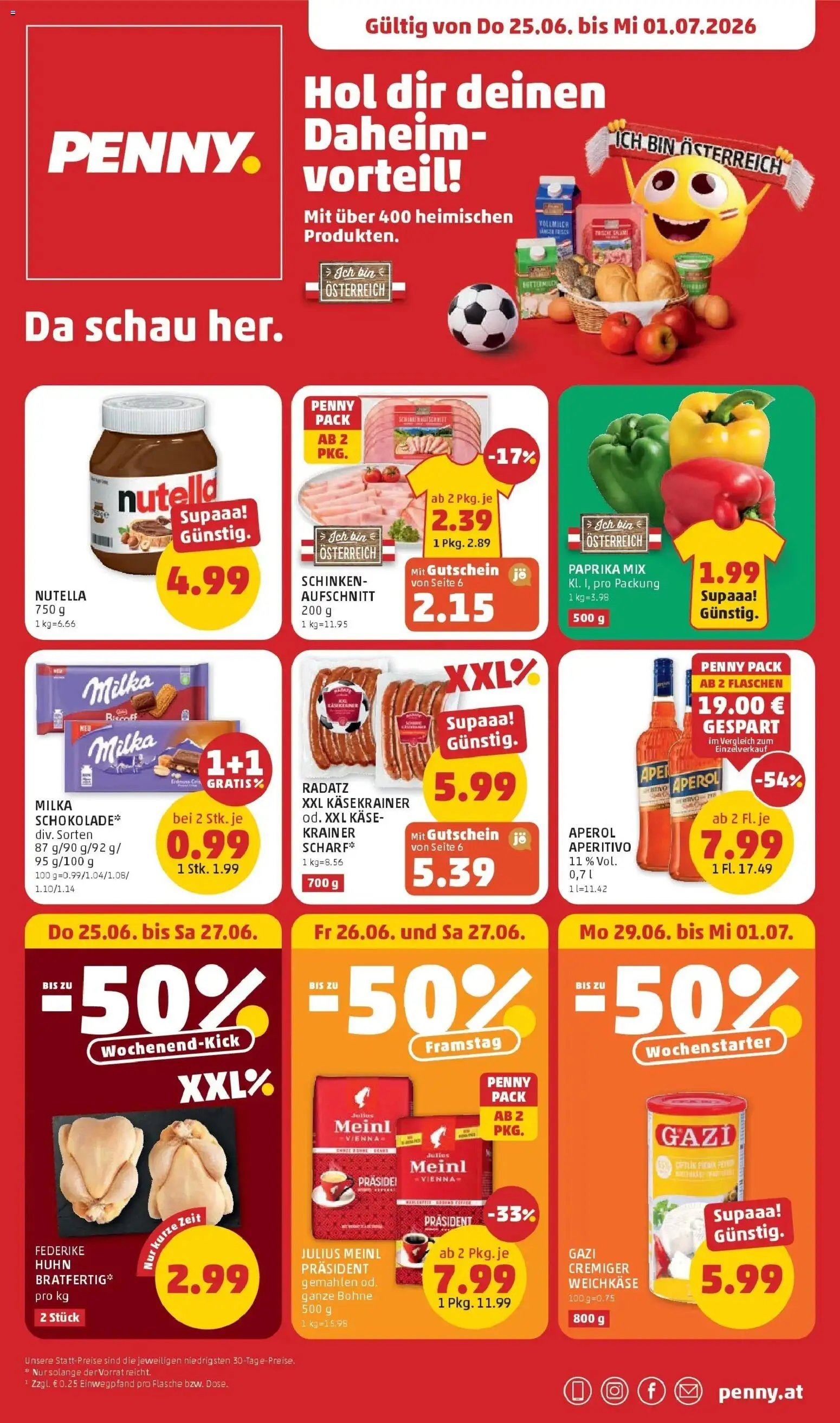 Vorschau der Angebote: Penny Markt PENNY: Die ganze Woche sparen. gültig ab 24.06.2026