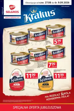 Pogląd gazetki "Selgros cash&carry gazetka - Specjalna oferta jubileuszowa" ze sklepu Selgros cash&carry ważnej od 27.08.2026