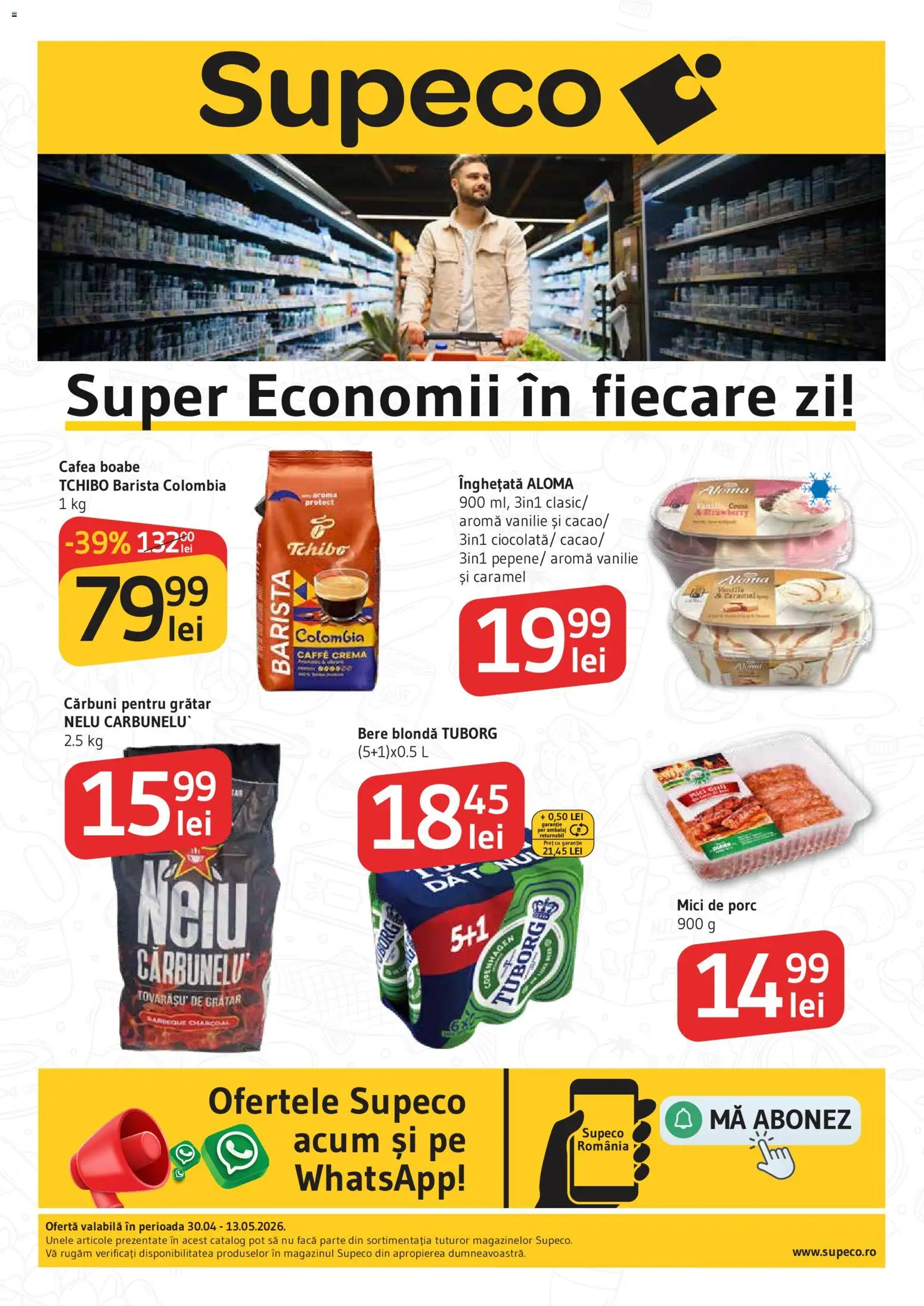 Previzualizarea de cataloage: Supeco Supeco Catalog valabil de la 30.04.2026 - Cafea, Grătar, Mici, Înghețată, Bere, Cremă
