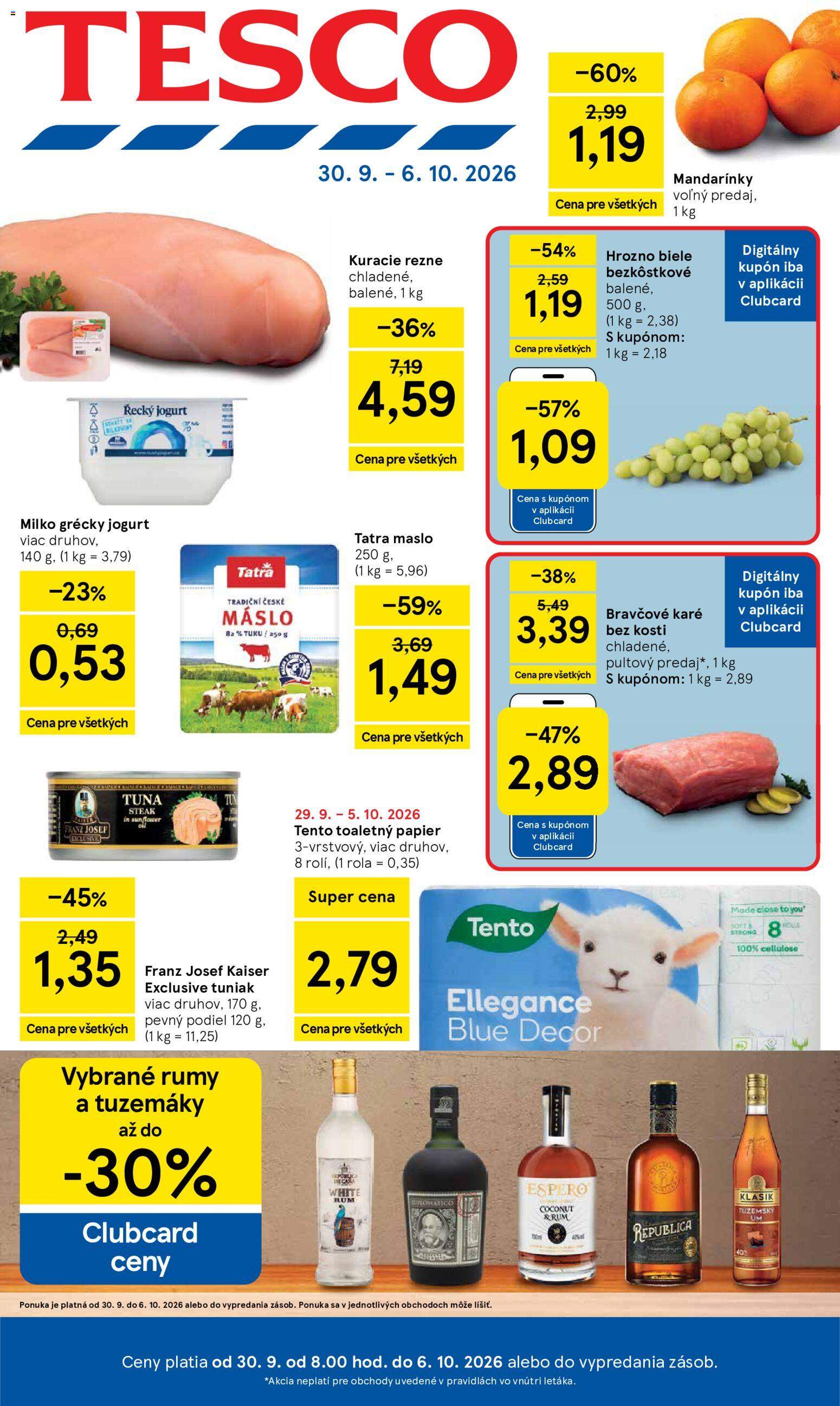 Nový Tesco leták od 30.09.