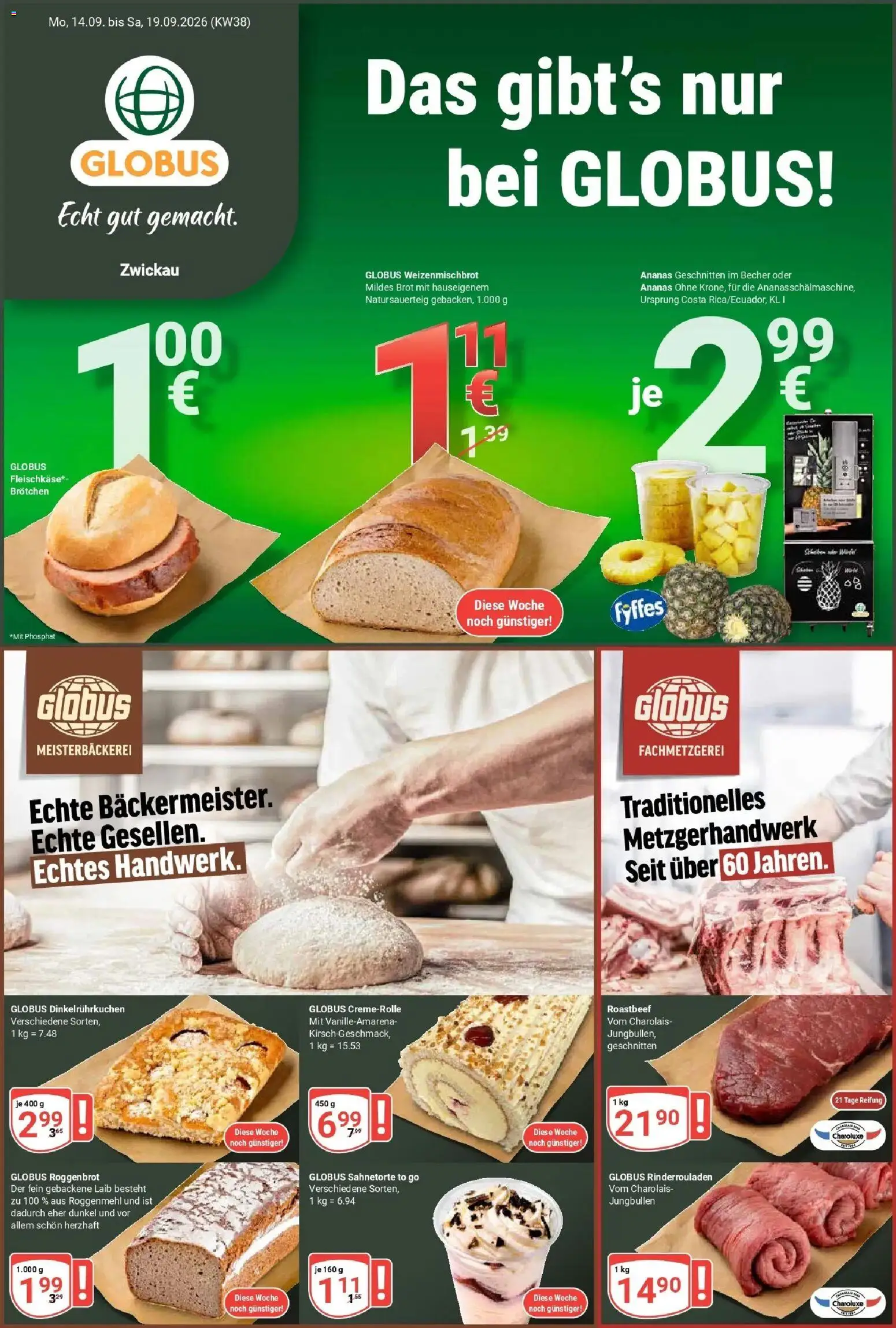 Vorschau von dem Prospekt des Geschäftes Globus, gültig ab dem 14.09.2026