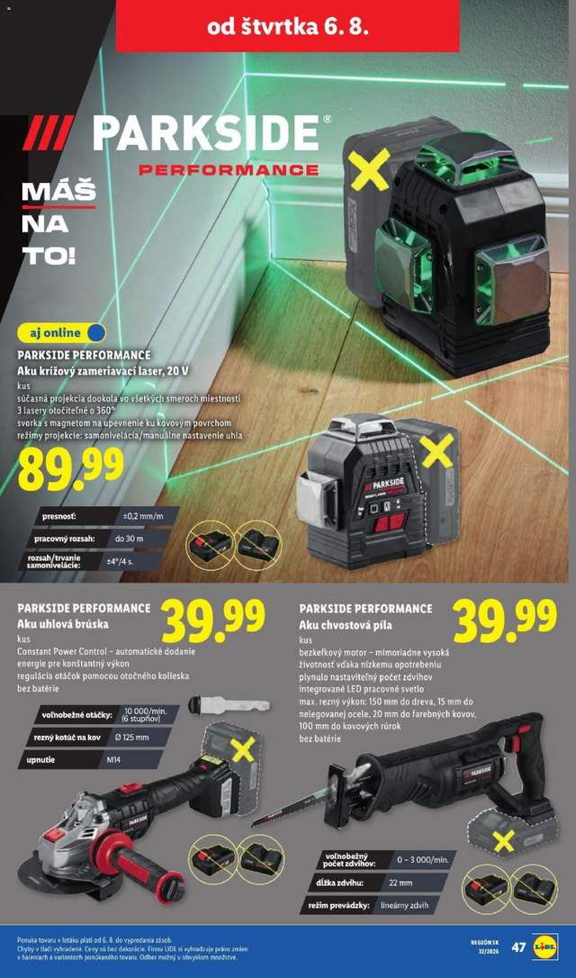 Nový Lidl leták od 03.08.