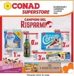 Anteprima dell'opuscolo Conad volantino Superstore Campania dal negozio Conad valido da 01/07/2026