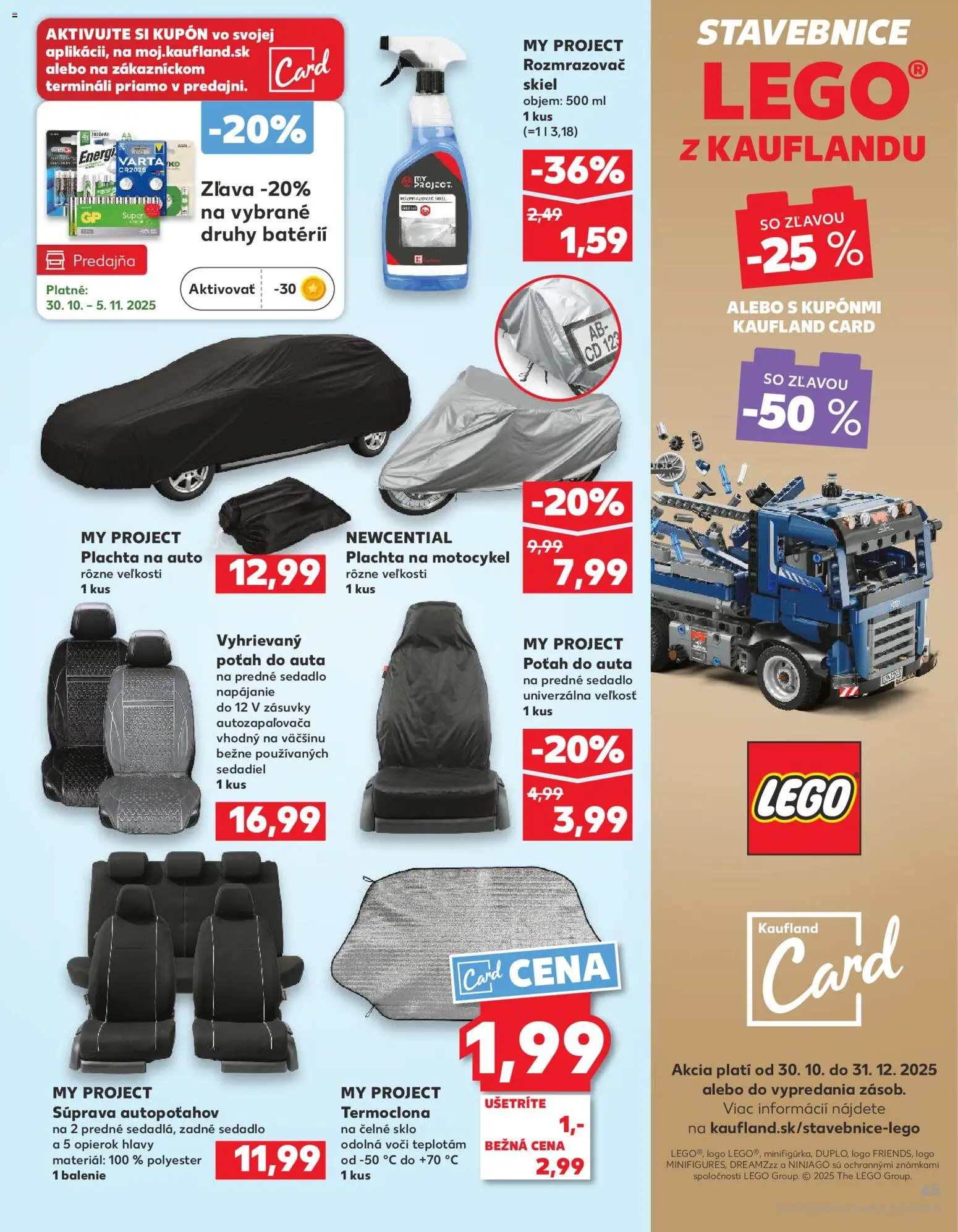 Náhľad Kaufland letáku platného od 30.10.2025 - LEGO, Plachta