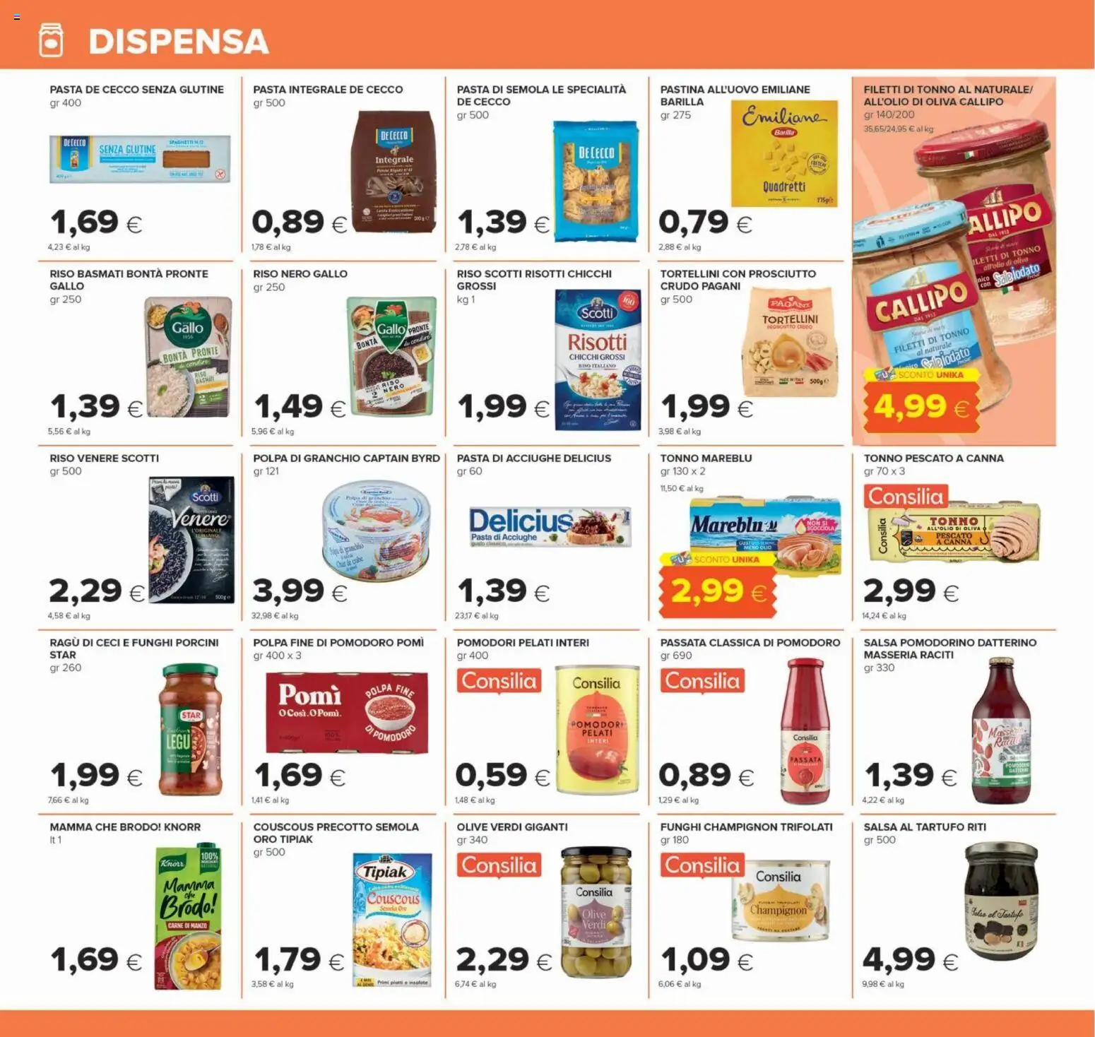 Anteprima dell'opuscolo Oasi volantino Roma dal negozio Oasi valido da 22/10/2026 - Tartufo, Funghi, Ragú, Barilla, Manzo, De Cecco, Semola, Brodo