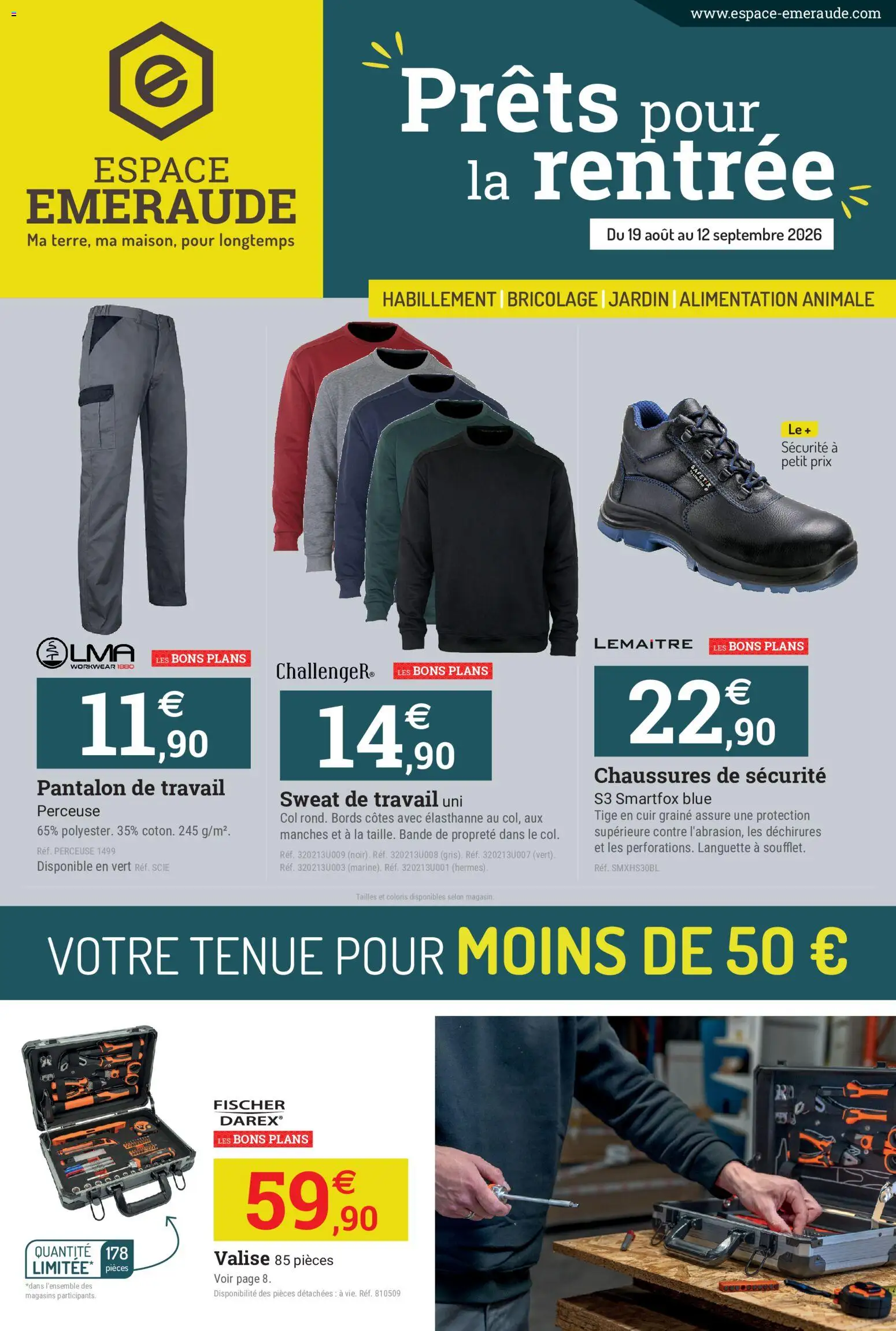 Prévisualisation de Espace Emeraude catalogue du magasin Espace Emeraude formulaire valide 19/08/2026