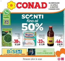 Anteprima dell'opuscolo Sconti fino al 50% dal negozio Conad valido da 22/04/2026