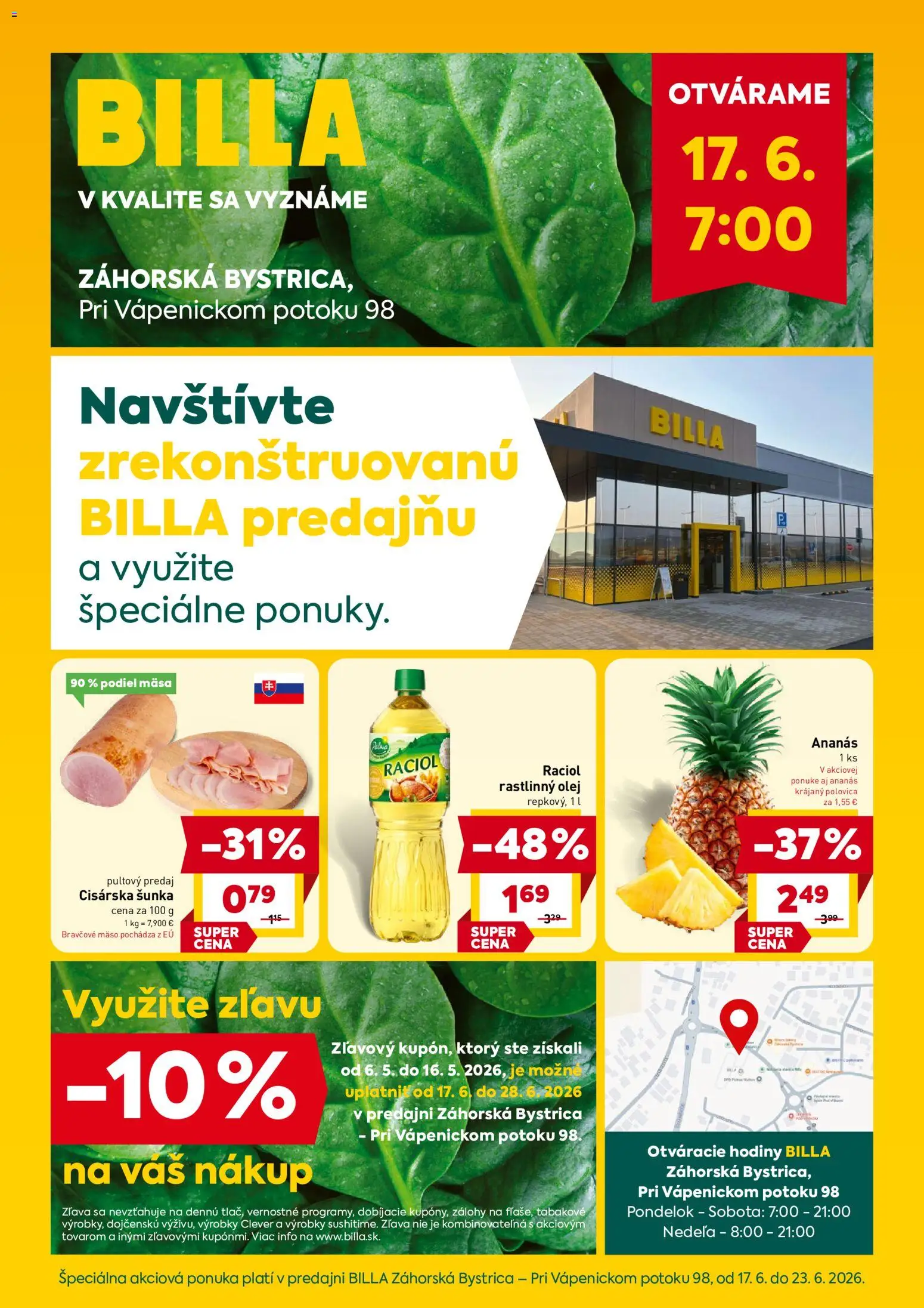 Náhľad Billa letáku platného od 17.06.2026