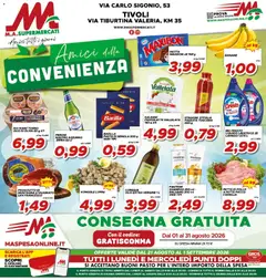 Anteprima dell'opuscolo Ma Supermercati volantino dal negozio Ma Supermercati valido da 21/08/2026