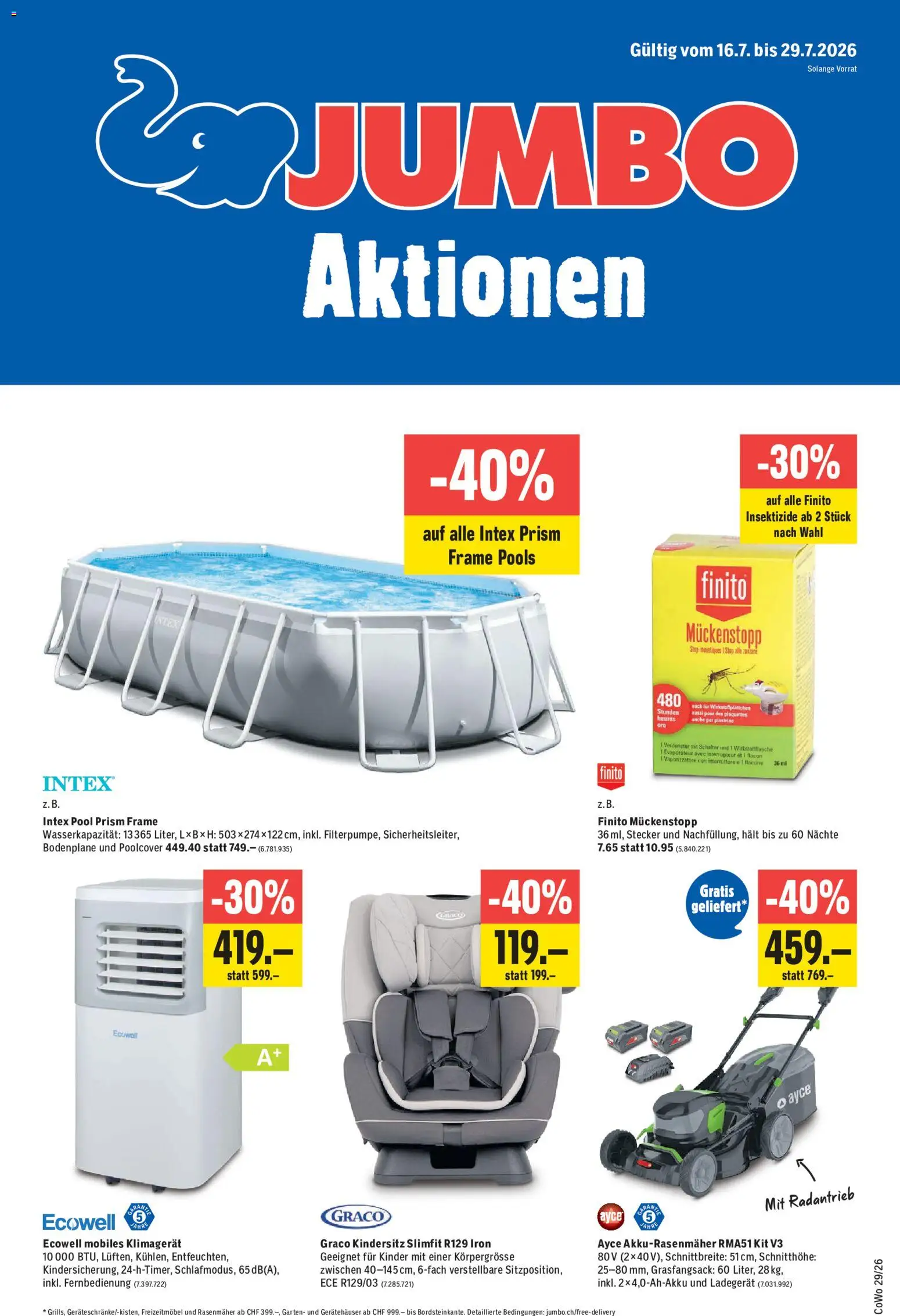 Vorschau des Merkblatts Jumbo aktionen vom Shop Jumbo gültig von 16.07.2026 bis 29.07.2026