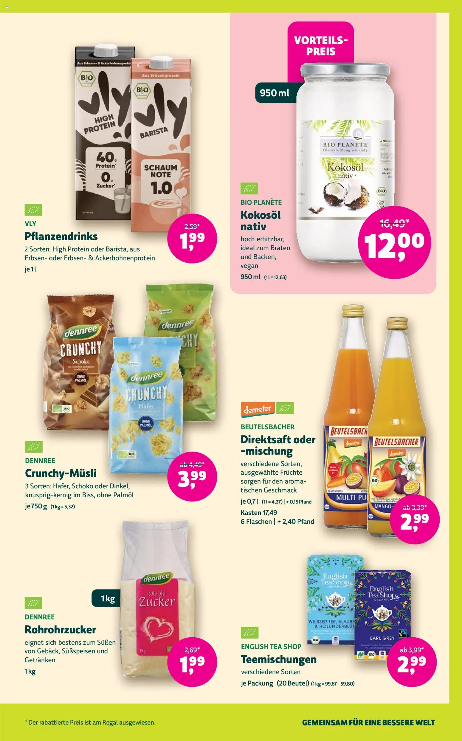 Vorschau von dem Prospekt des Geschäftes BioMarkt, gültig ab dem 09.09.2026 - Mango, Regal, Zucker, Erbsen