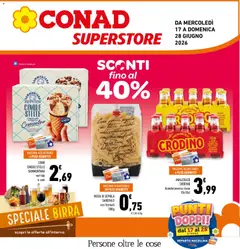 Anteprima dell'opuscolo Conad volantino Superstore Lazio dal negozio Conad valido da 17/06/2026