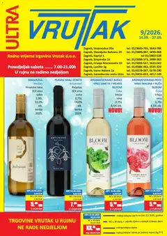 Pregled letka Vrutak Katalog trgovine Vrutak vrijedi od 14.09.2026