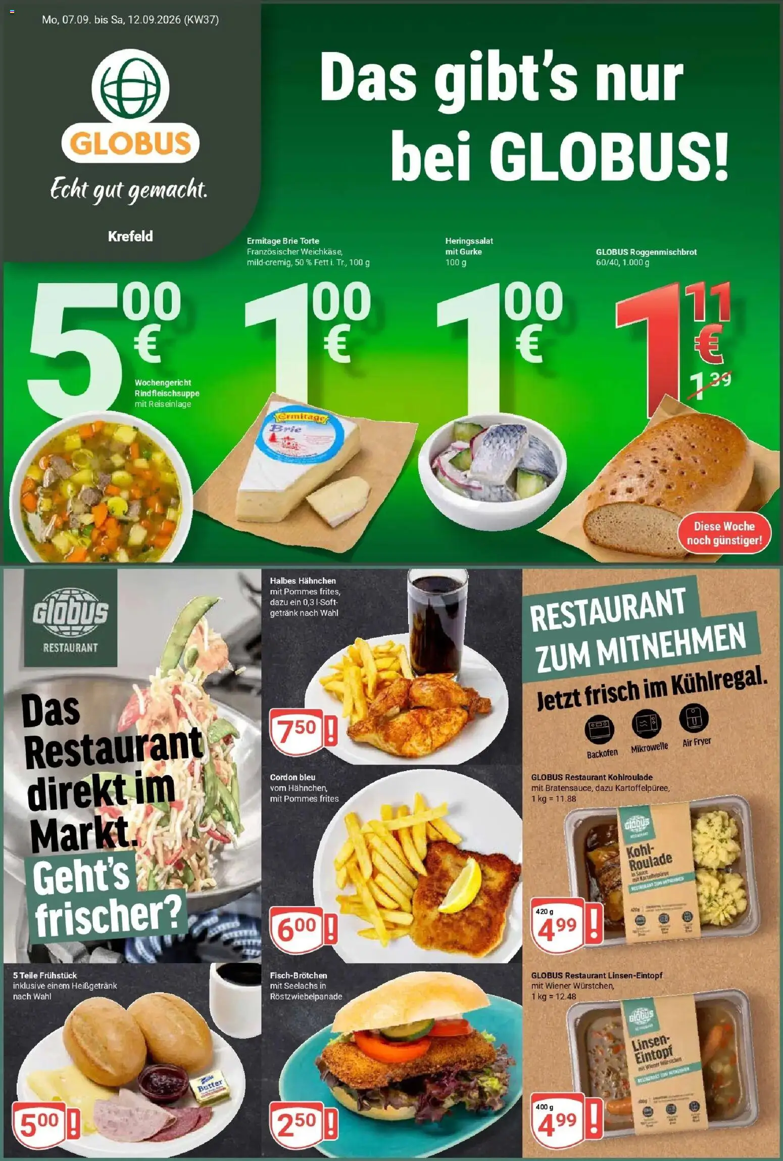 Vorschau von dem Prospekt des Geschäftes Globus, gültig ab dem 07.09.2026
