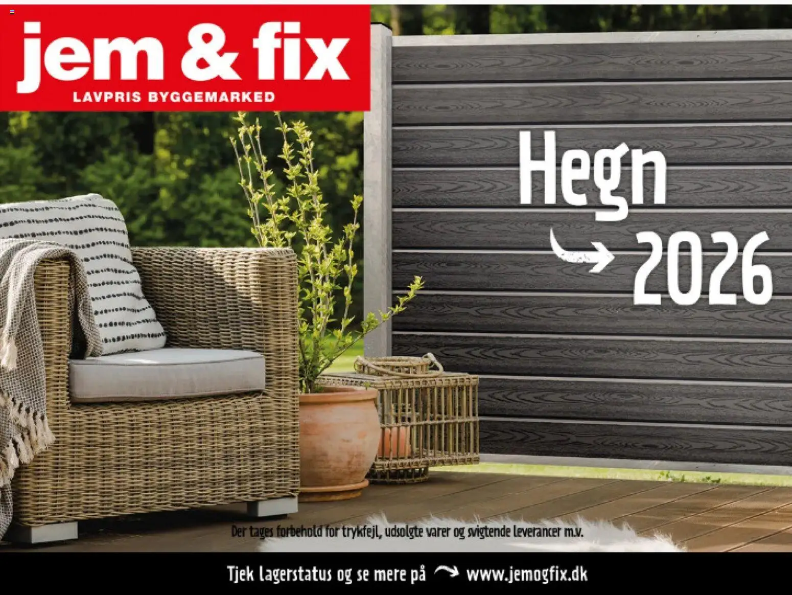 Eksempel på tilbudsavis Jem & fix - Hegnskatalog fra butik Jem & fix gyldig fra 21/05/2026