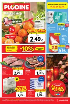 Pregled letka Plodine Katalog trgovine Plodine vrijedi od 14.10.2026