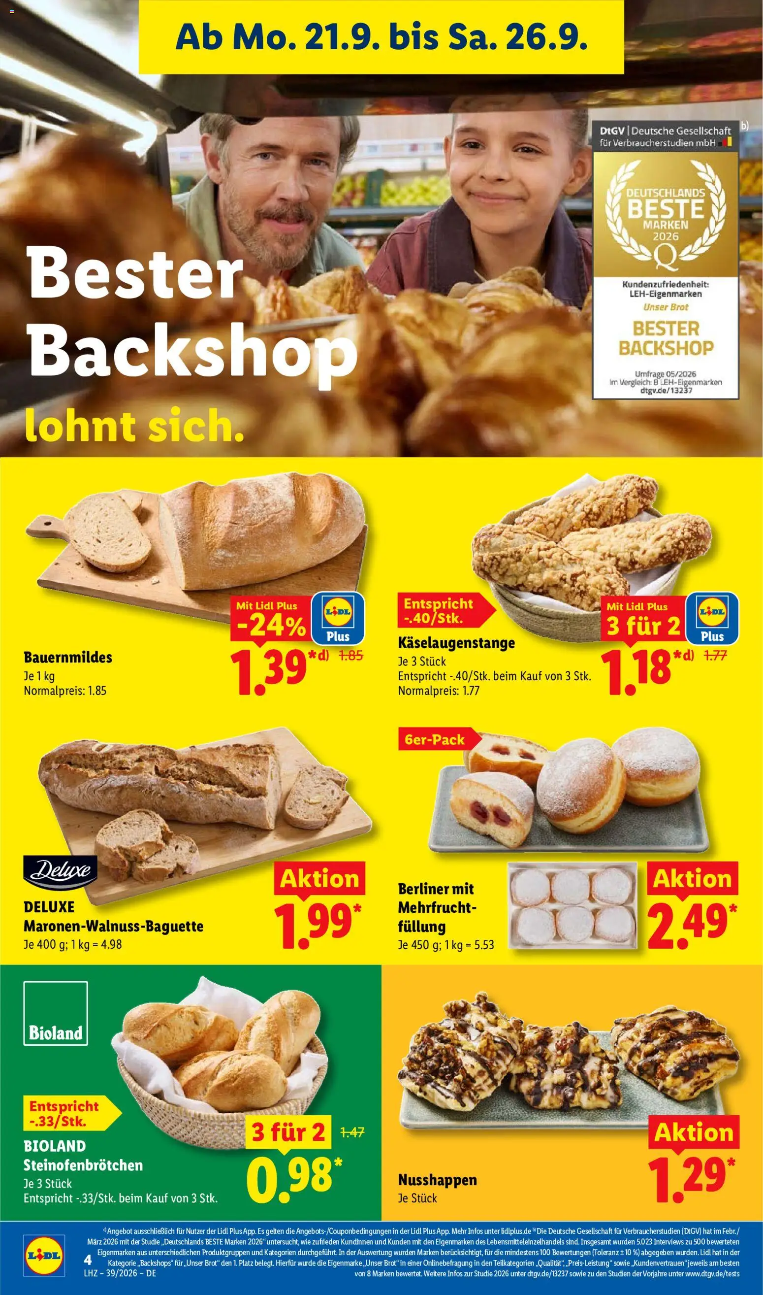 Vorschau von dem Prospekt des Geschäftes Lidl, gültig ab dem 21.09.2026 - Wasser