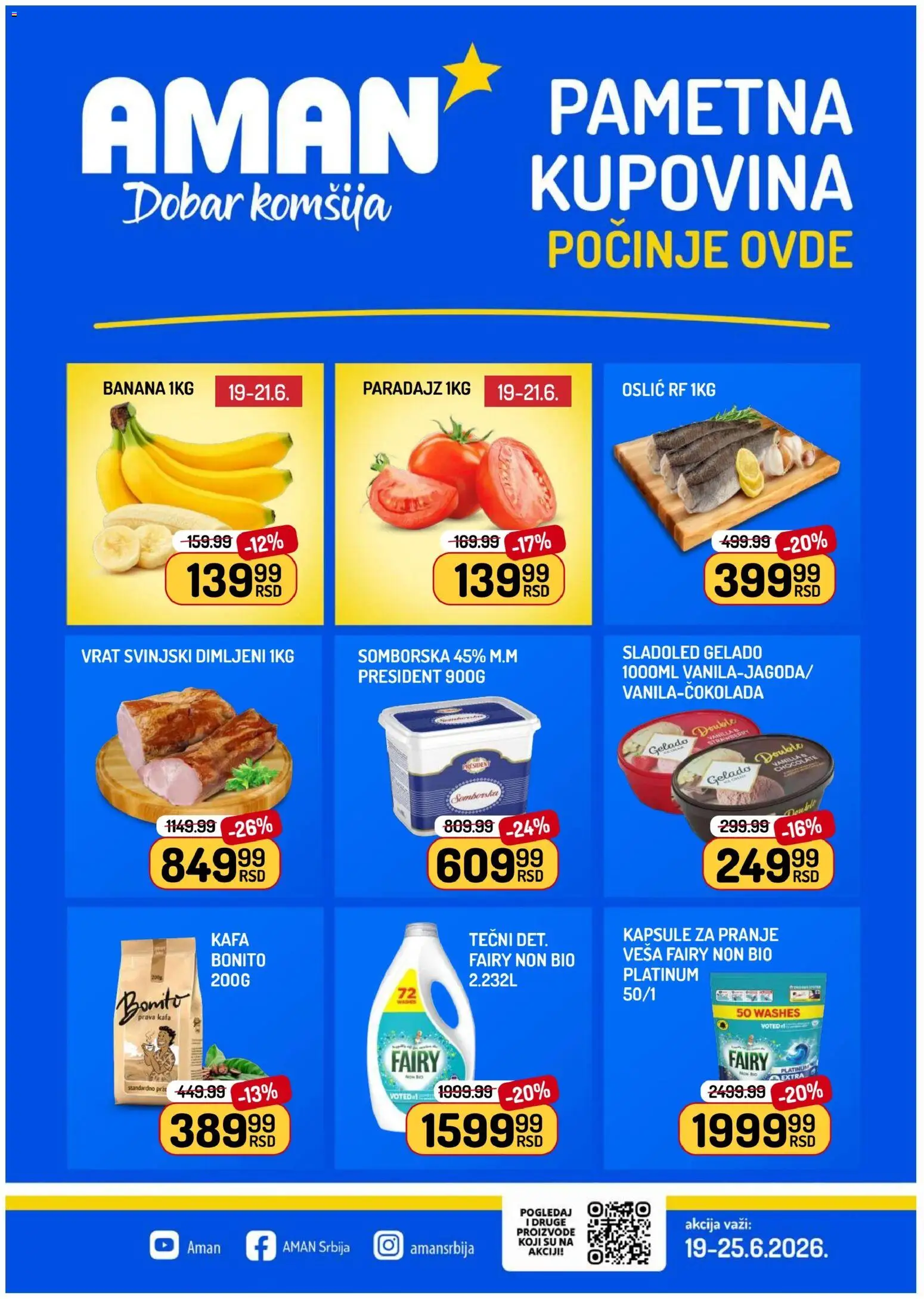 Pregled Aman kataloga - važi od 19.06.2026