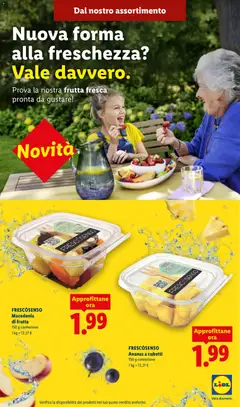Anteprima dell'opuscolo Lidl volantino Frutta fresca dal negozio Lidl valido da 04/07/2026