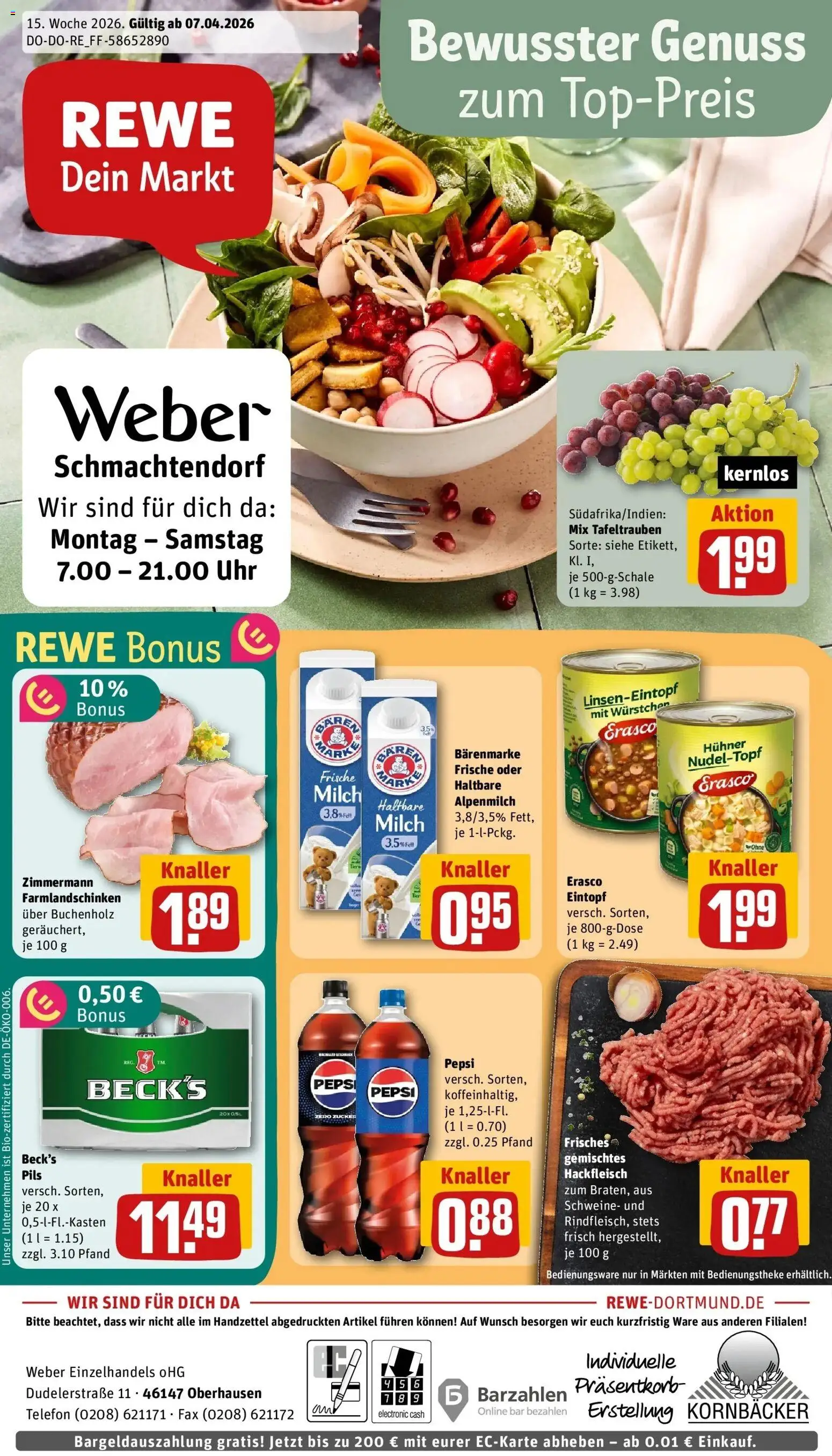 Vorschau von dem Prospekt des Geschäftes Rewe, gültig ab dem 05.04.2026