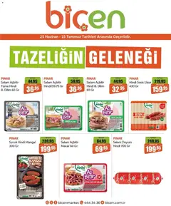 Biçen Market Biçen Market İndirim 25.06.2026 - Broşürünün önizlemesi