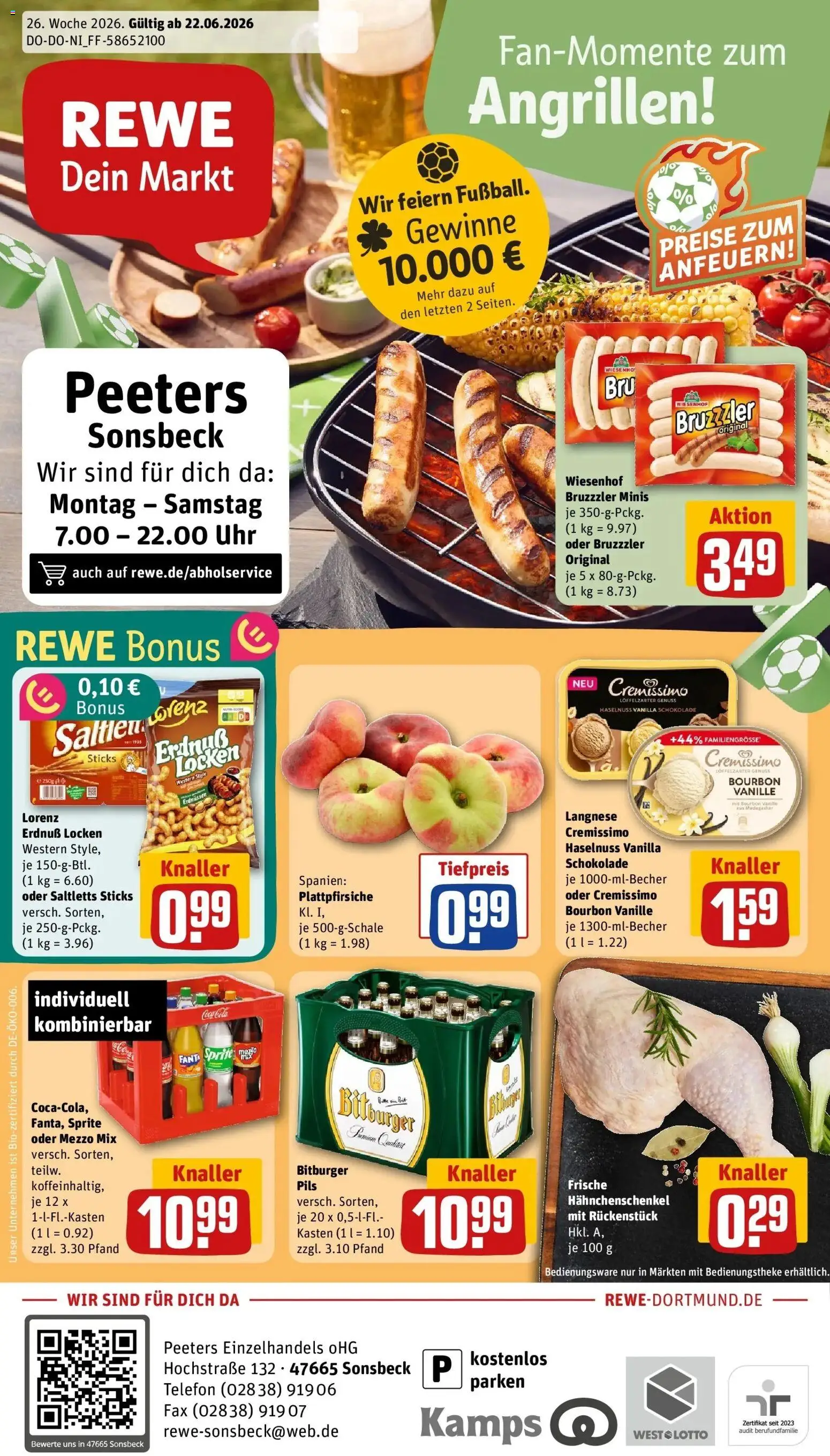 Vorschau von dem Prospekt des Geschäftes Rewe, gültig ab dem 21.06.2026