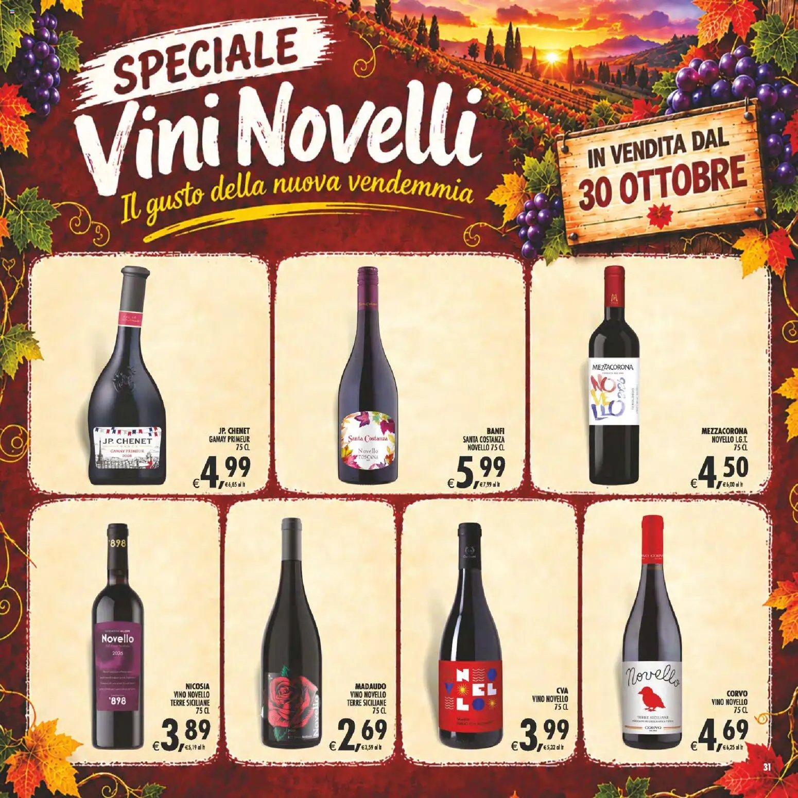 Anteprima dell'opuscolo Decò volantino Gourmet Sicilia dal negozio Decò valido da 23/10/2026 - Vino