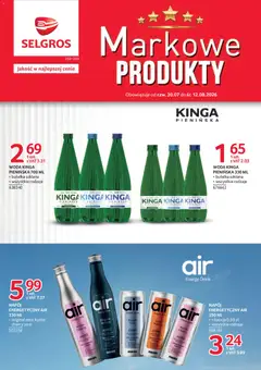 Pogląd gazetki "Selgros cash&carry gazetka - Markowe produkty" ze sklepu Selgros cash&carry ważnej od 30.07.2026