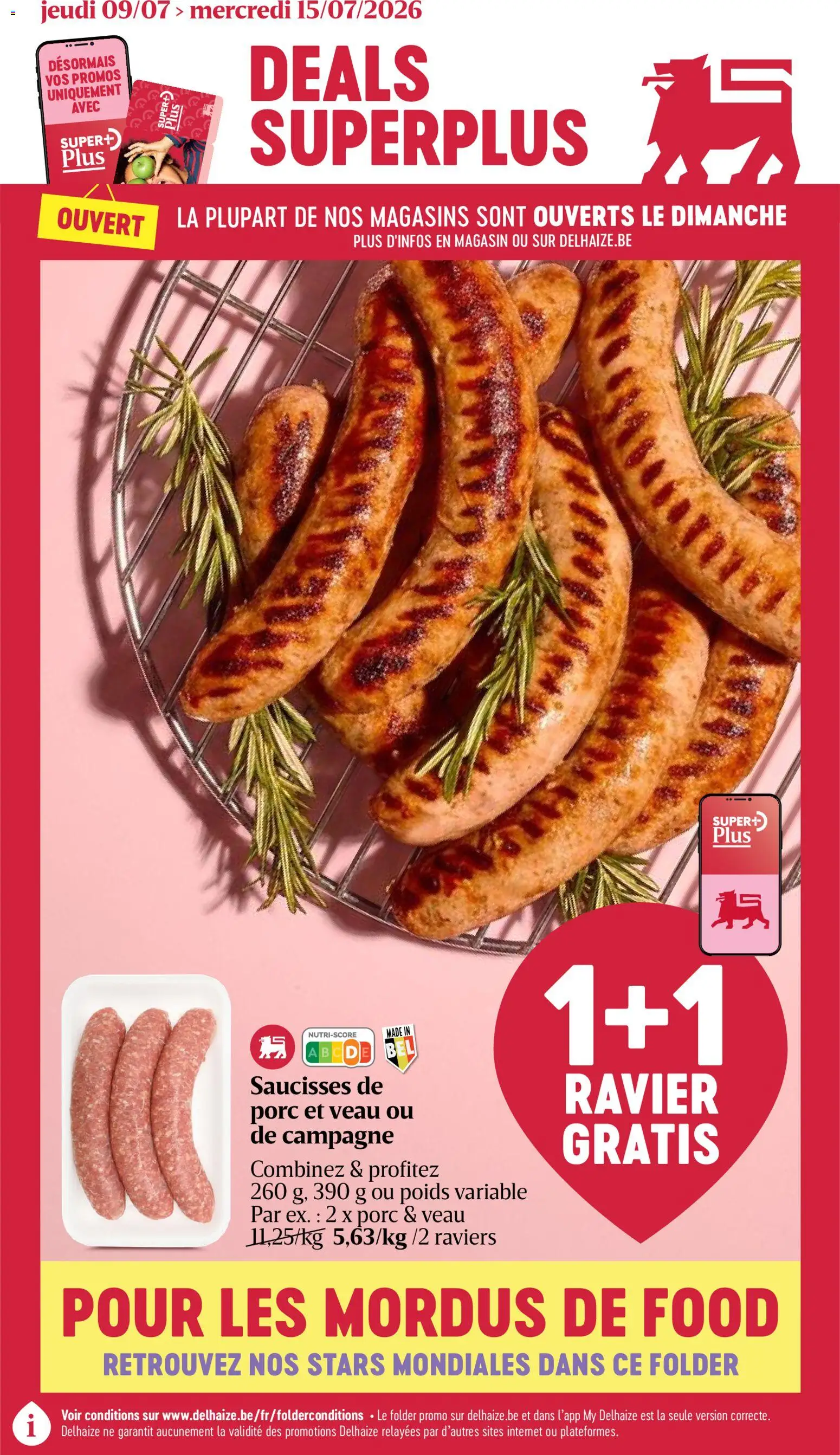 Voorbeeld van Delhaize Folder de la semaine 28 van winkel Delhaize geldig vanaf 09/07/2026