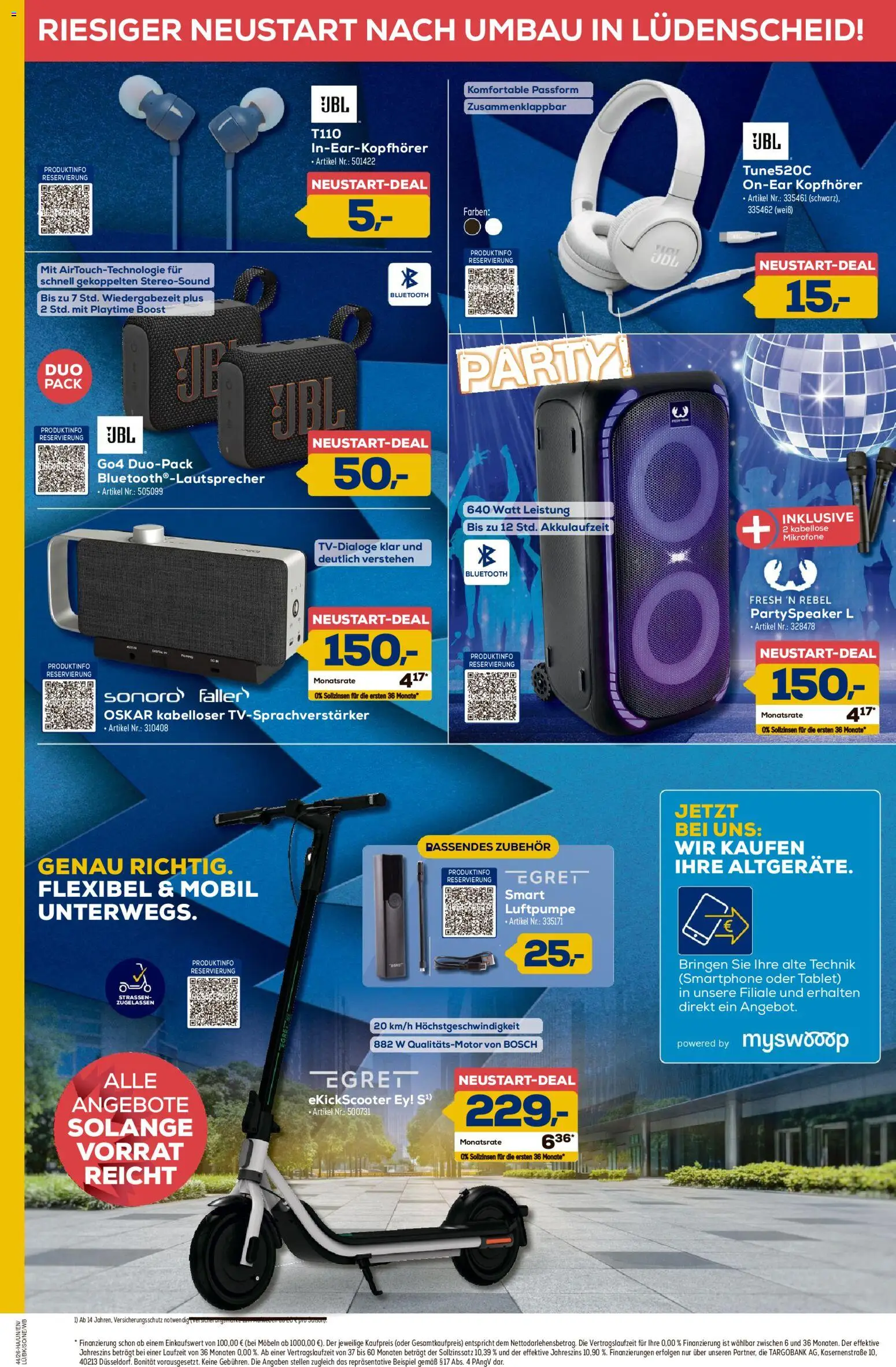 Vorschau von dem Prospekt des Geschäftes Euronics, gültig ab dem 22.10.2026 - Bosch, Tablet, Kopfhörer, Luftpumpe, Smartphone