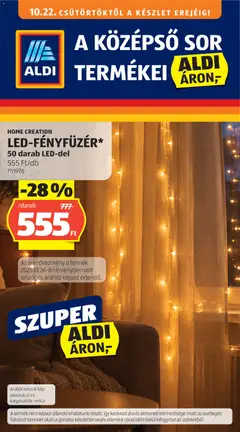Aldi - Aldi Középső sor termékei megtekintése, amely érvényes 2026.10.22.-től