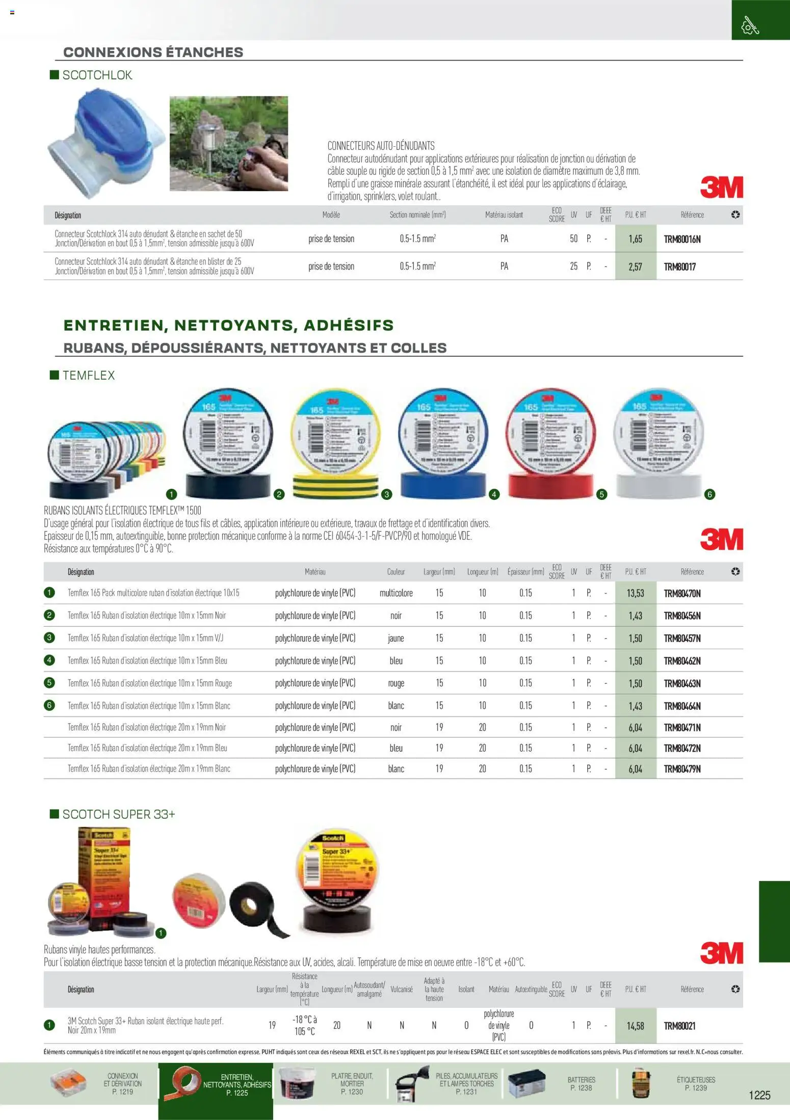 Prévisualisation de Brochure EPI, mesure, outillage, fixations et consommables du magasin Rexel formulaire valide 18/11/2025 - Mortier, Prise, Connecteur, Câble, Ruban isolant