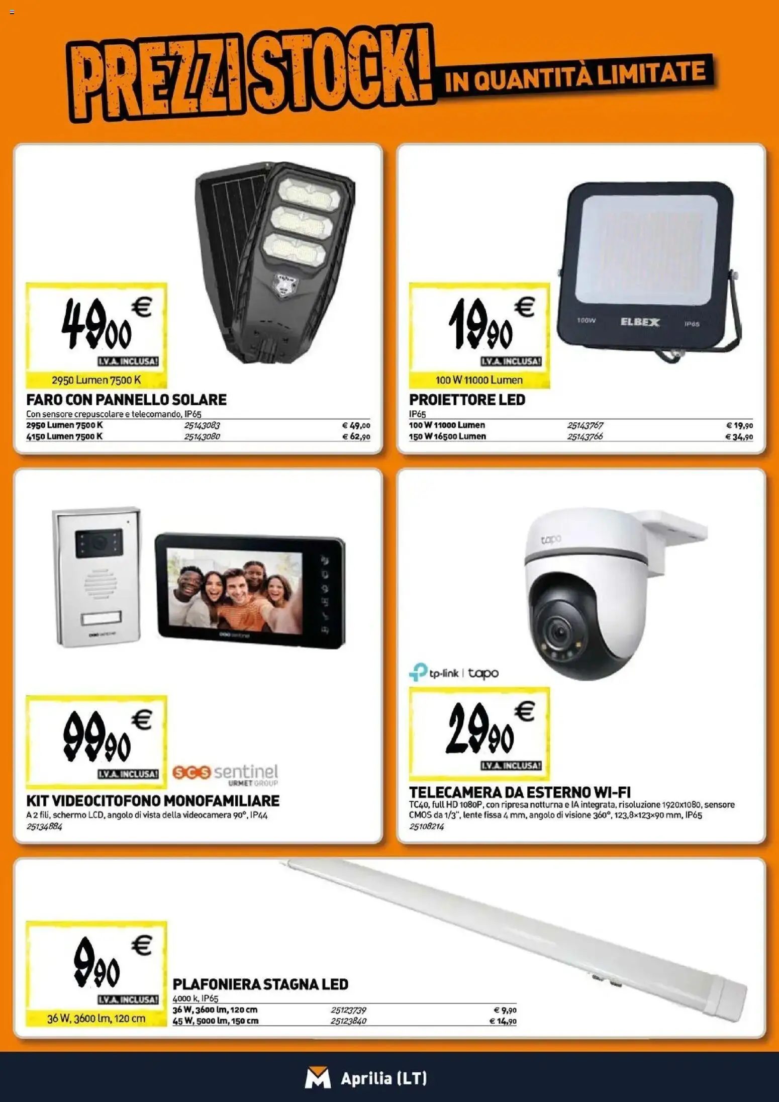 Anteprima dell'opuscolo TECNOMAT catalogo Aprilia dal negozio TECNOMAT valido da 29/10/2026
