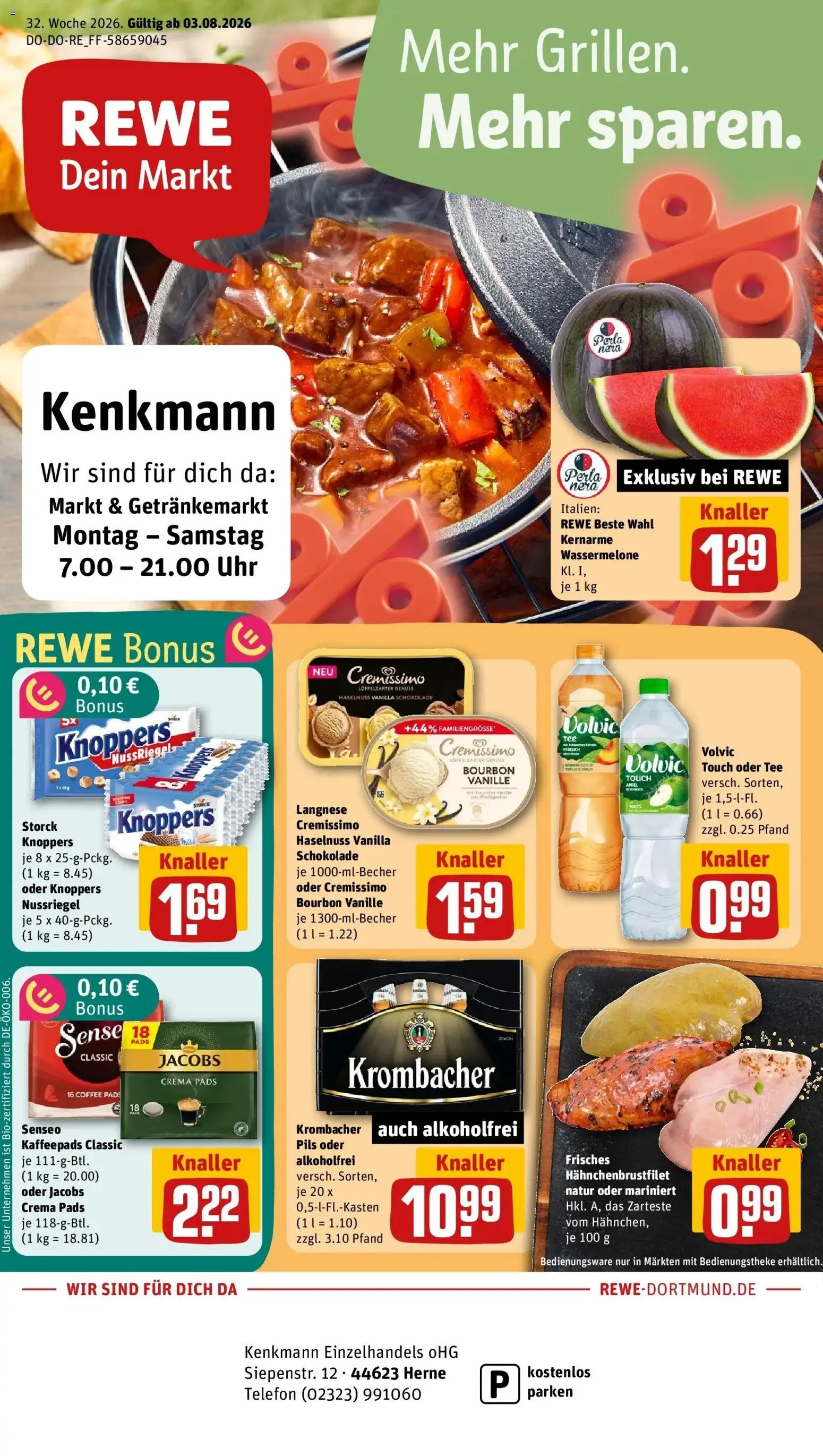 Vorschau von dem Prospekt des Geschäftes Rewe, gültig ab dem 03.08.2026