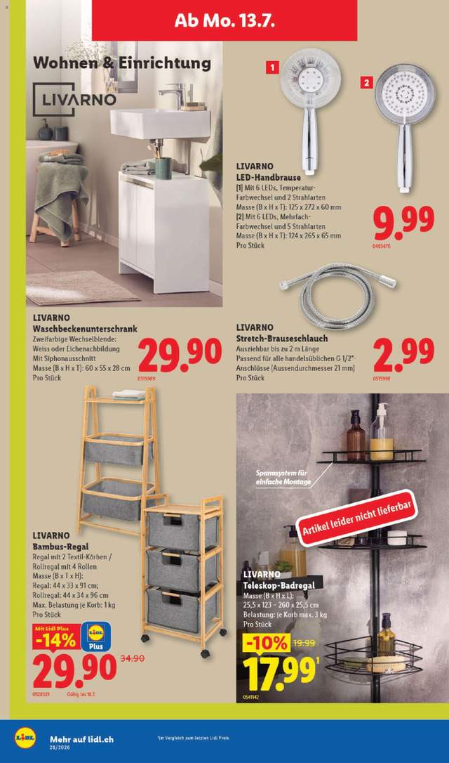 Neue Lidl Aktionen ab 09.07.