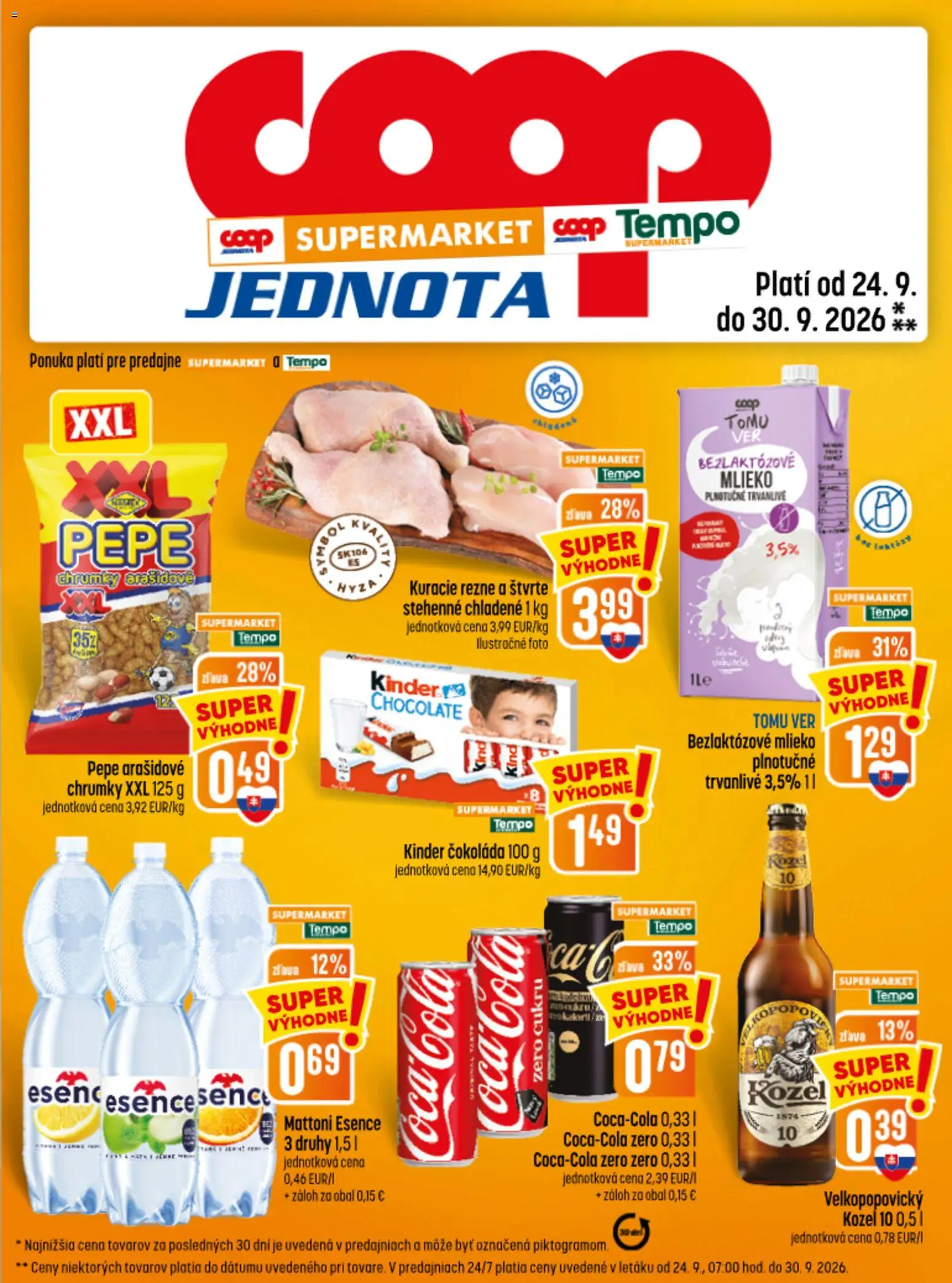 Náhľad COOP Jednota letáku platného od 24.09.2026