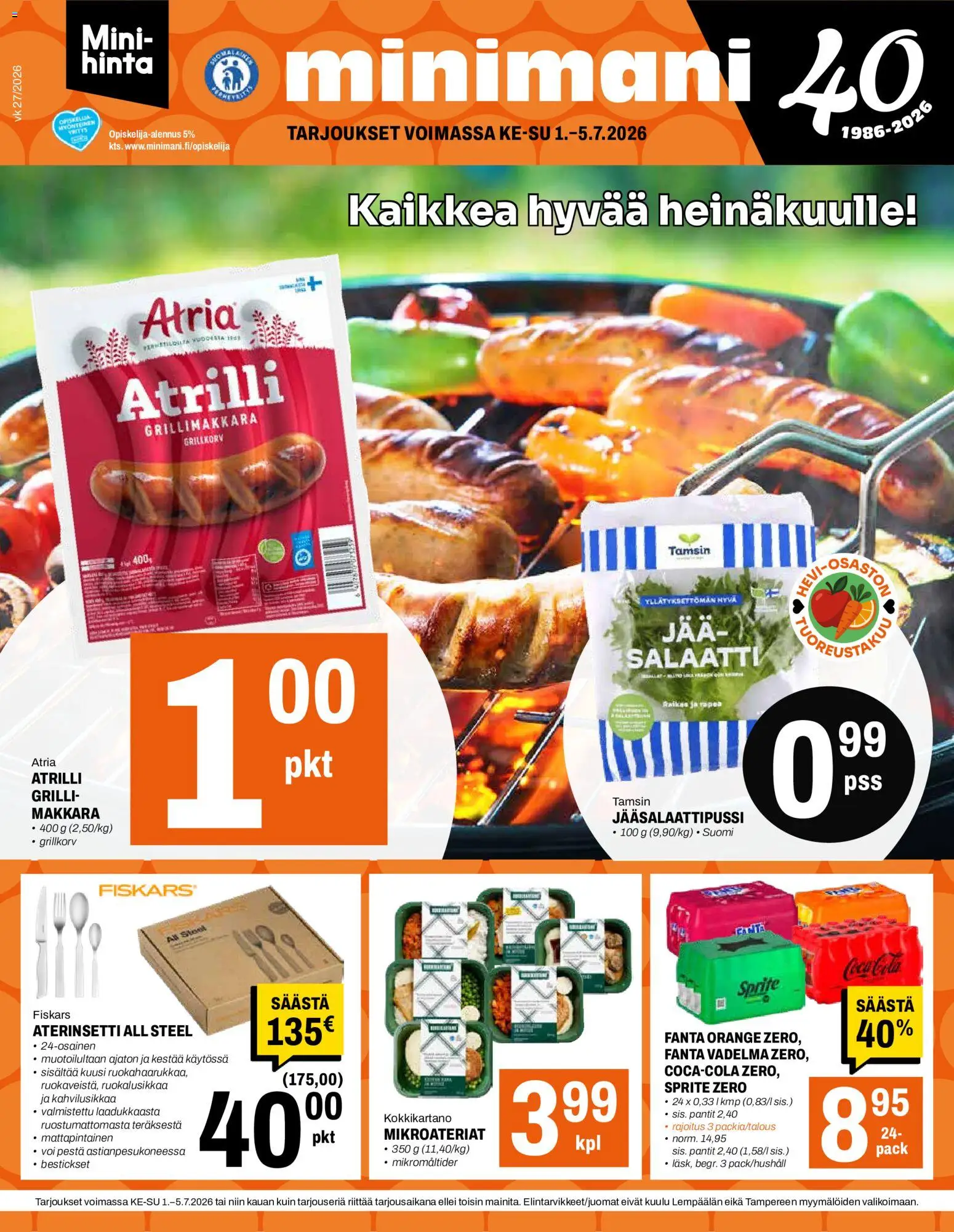 Kaupan Minimani Minimani tarjoukset esikatselu, voimassa 01/07/2026