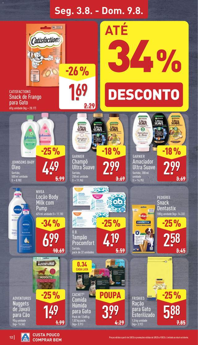 Novo folheto Aldi a partir de 03/08