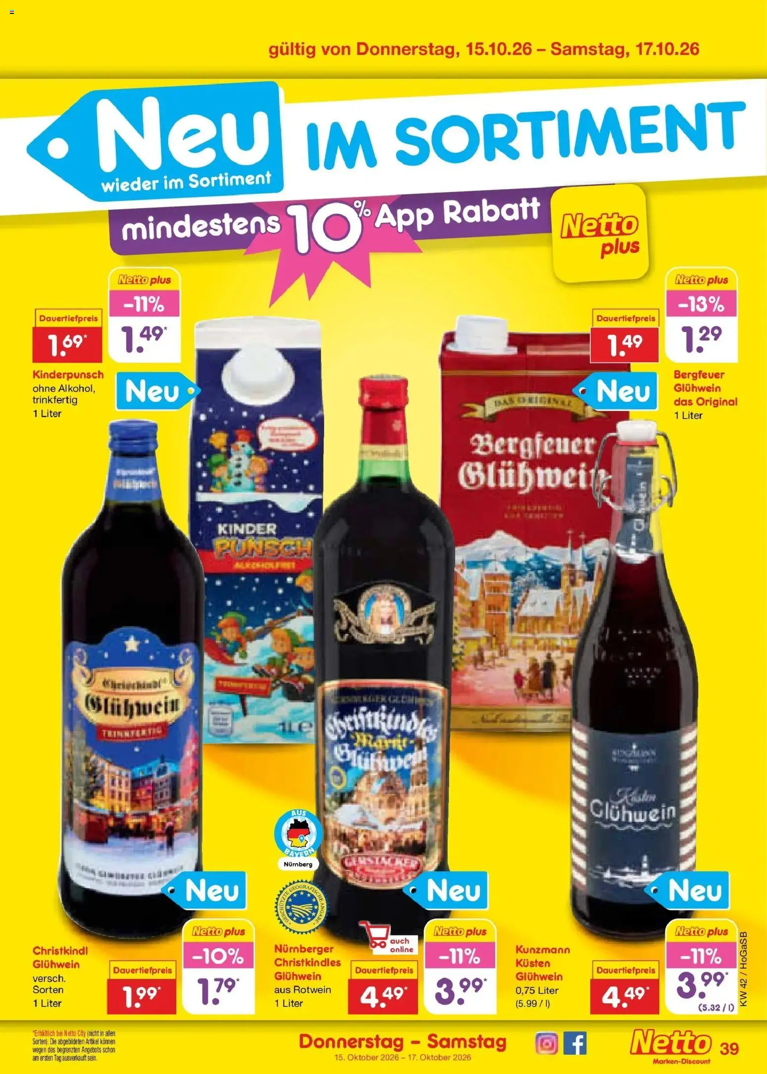 Vorschau von dem Prospekt des Geschäftes Netto Marken-Discount, gültig ab dem 12.10.2026 - Rotwein