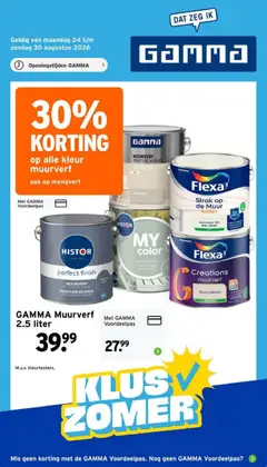 Voorbeeld van GAMMA folder van winkel GAMMA geldig vanaf 24-08-2026