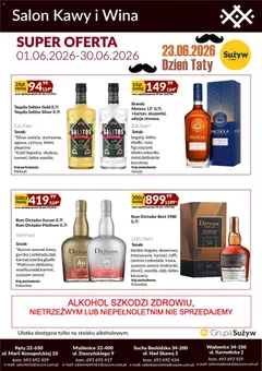 Pogląd gazetki "Sużyw gazetka - Salon kawy i wina" ze sklepu Sużyw ważnej od 01.06.2026