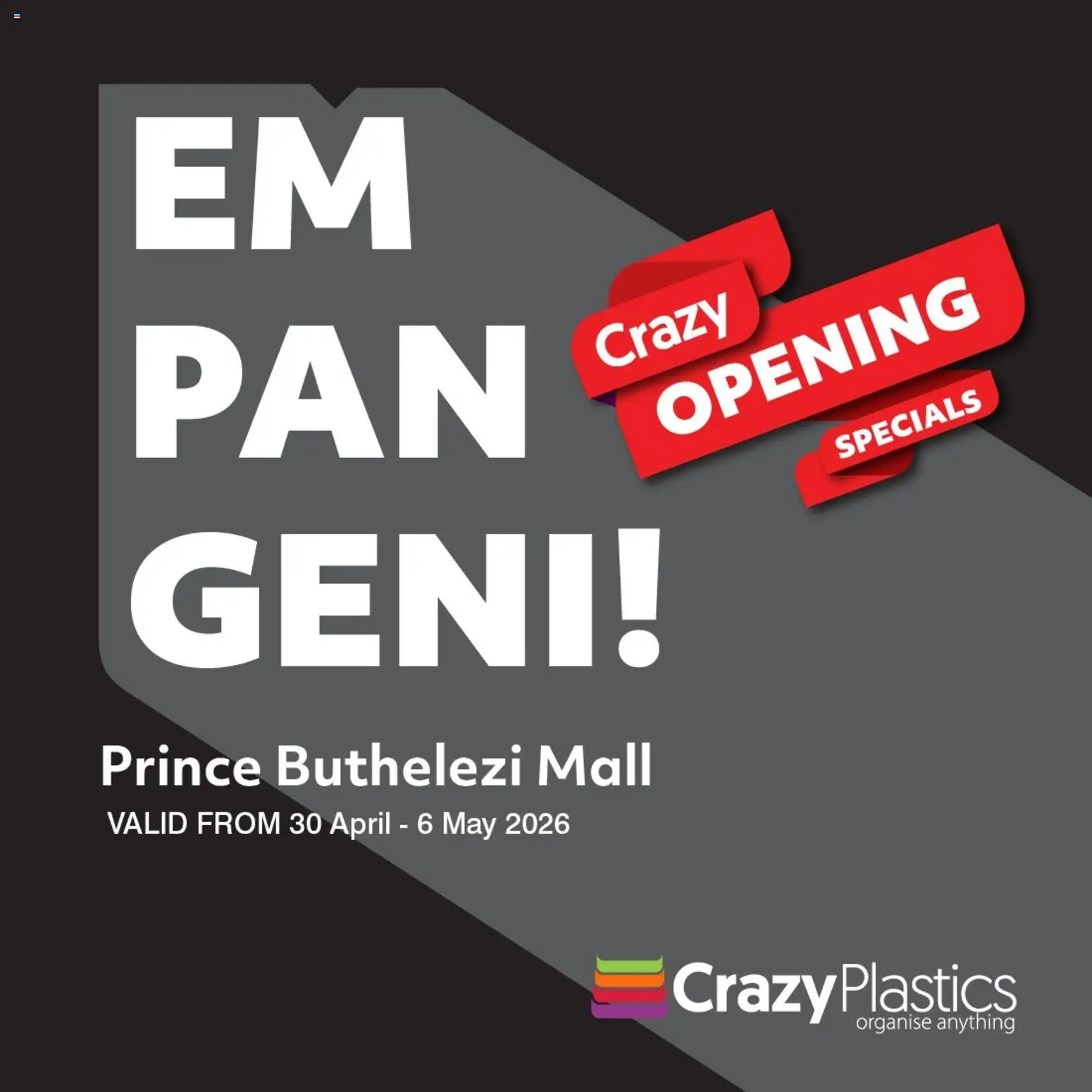 Preview of Crazy Plastics flyer valid from 30/04/2026