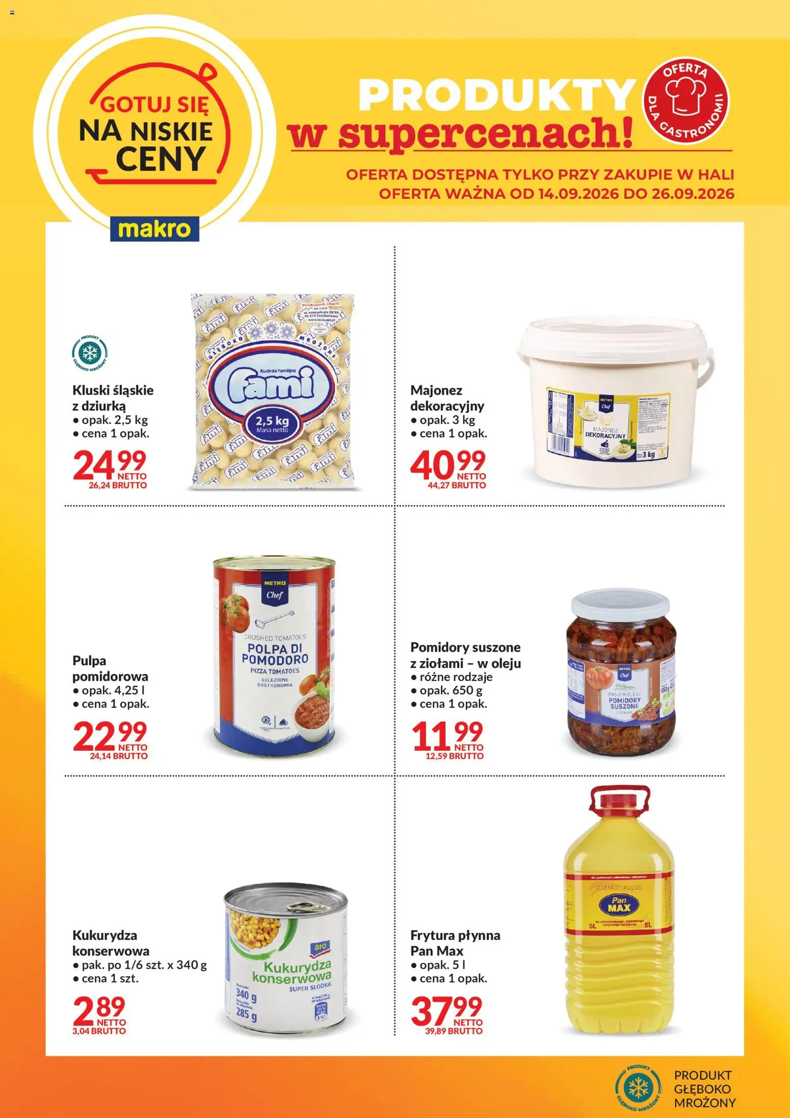 Pogląd gazetki "Makro gazetka - Gotuj się na niskie ceny" ze sklepu Makro ważnej od 14.09.2026